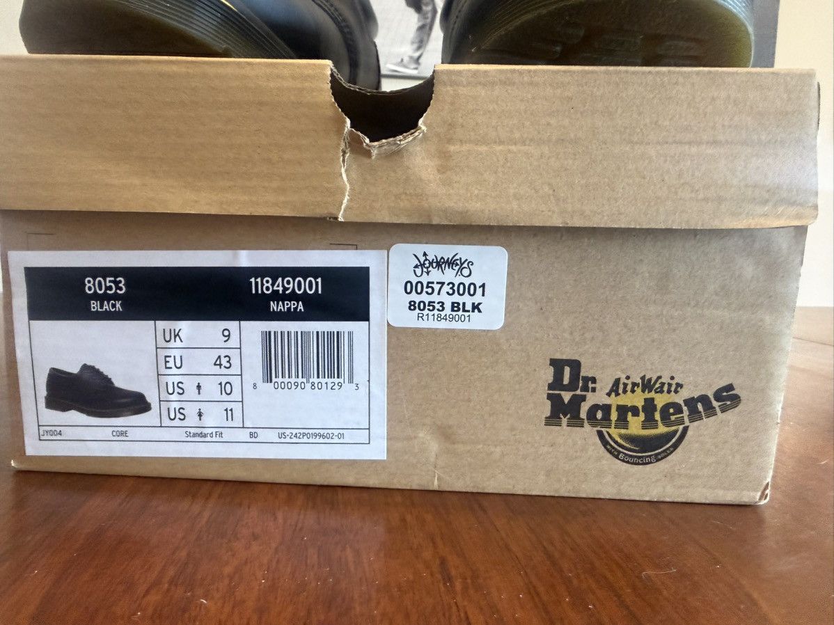 Dr. Martens Dr. Martens Leather Low Top 8053 [Size 10 US] “Black” Size US 10 / EU 43 - 9 Thumbnail