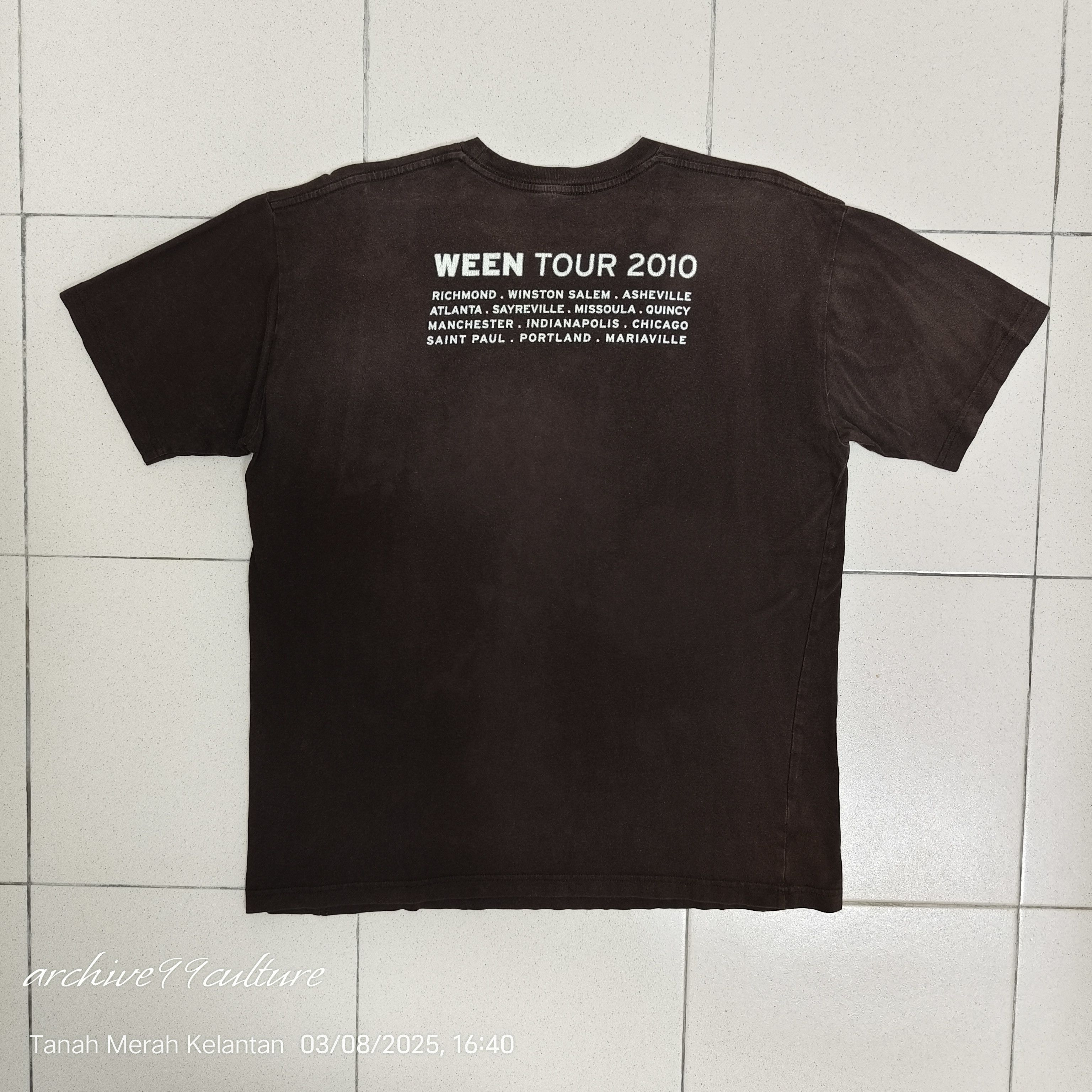 Band Tees 2010 WEEN Boognish Rock Band tour tee Size US L / EU 52-54 / 3 - 2 Thumbnail
