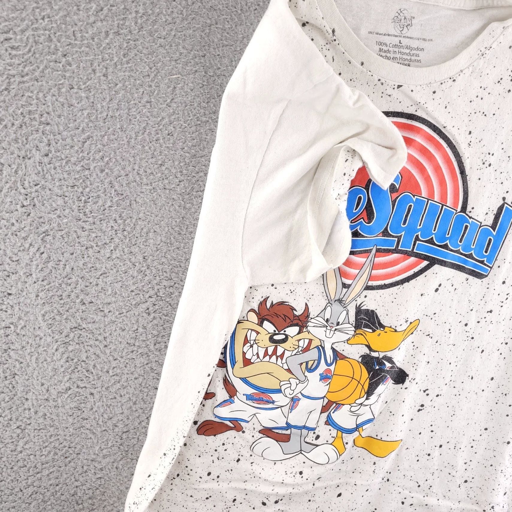 Vintage Space Jam Tune Squad T Shirt Mens Large Gray Short Sleeve Crew Neck Regular Fit Vintage No Size US L / EU 52-54 / 3 - 5 Thumbnail