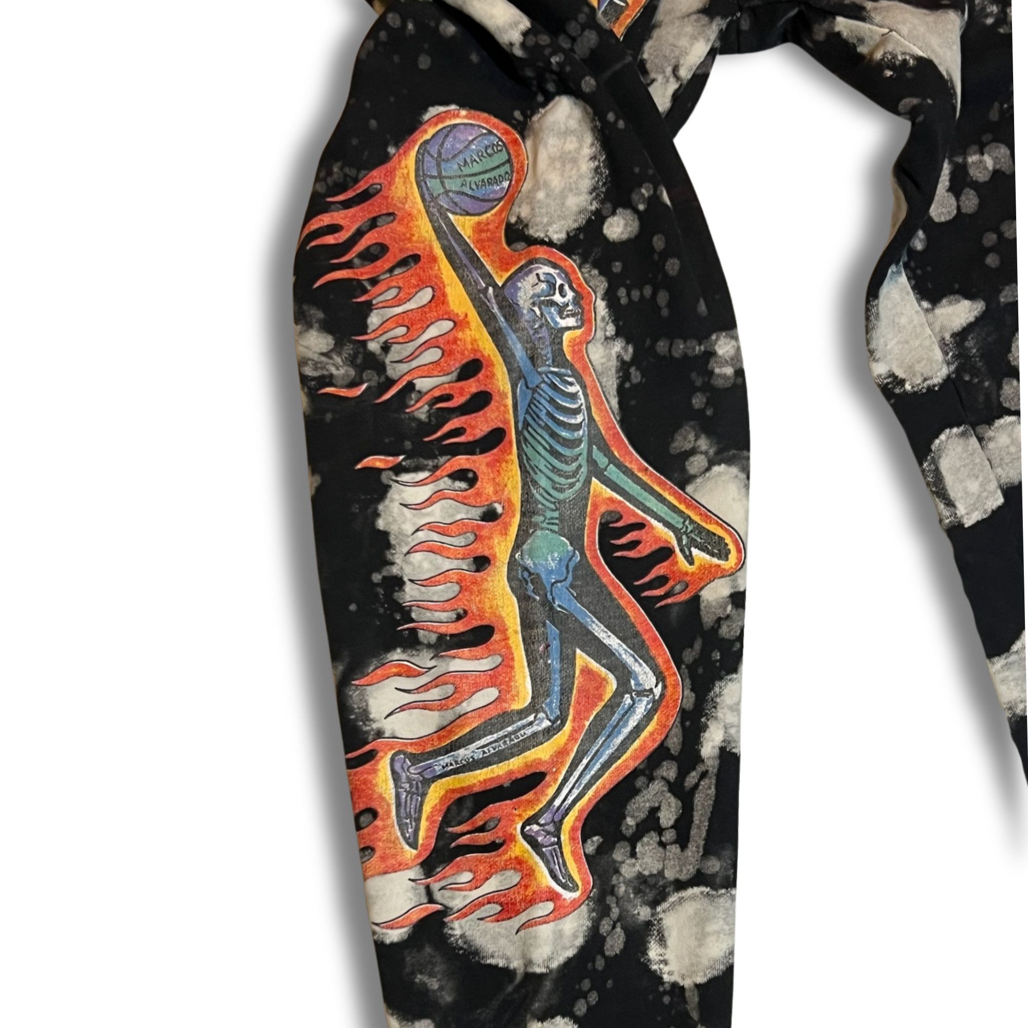 Market Market Skelly Digital Dunk Sweat Pants Black & White Graphic Size US 28 / EU 44 - 6 Thumbnail