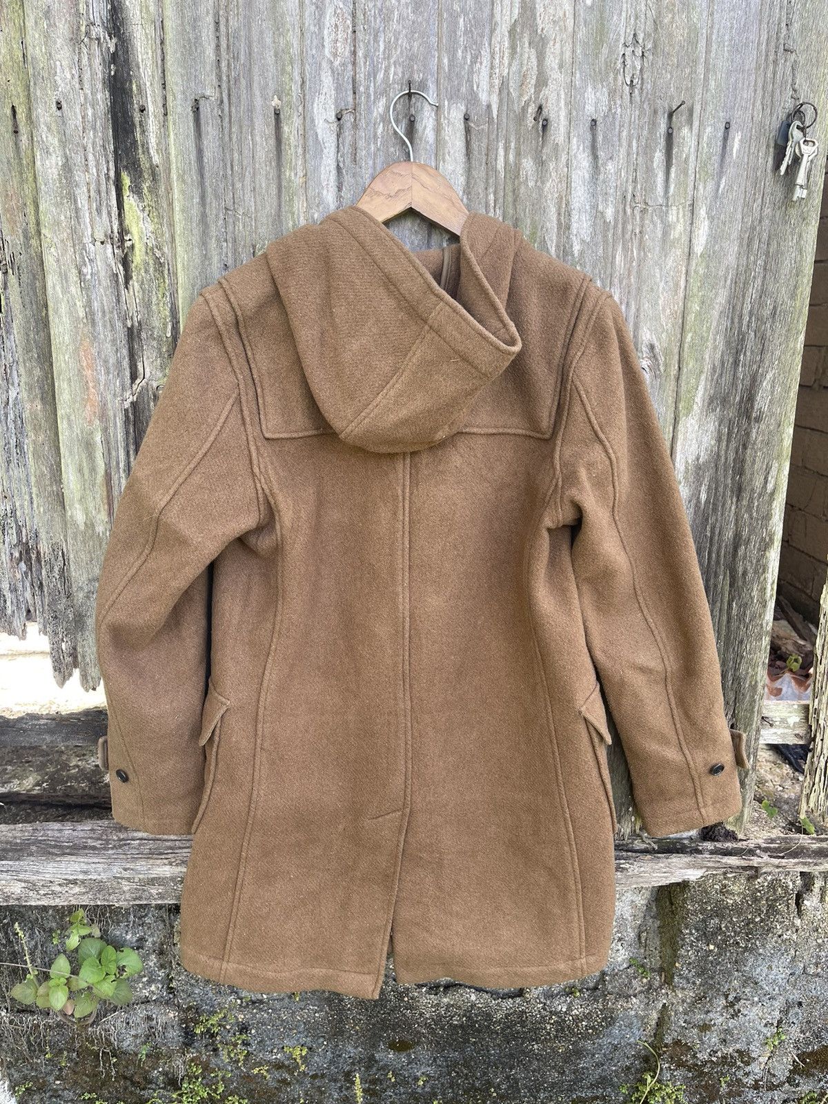 Designer HARE Classic Wool Duffle Coat (Camel Brown) - Size S Size US M / EU 48-50 / 2 - 11 Thumbnail