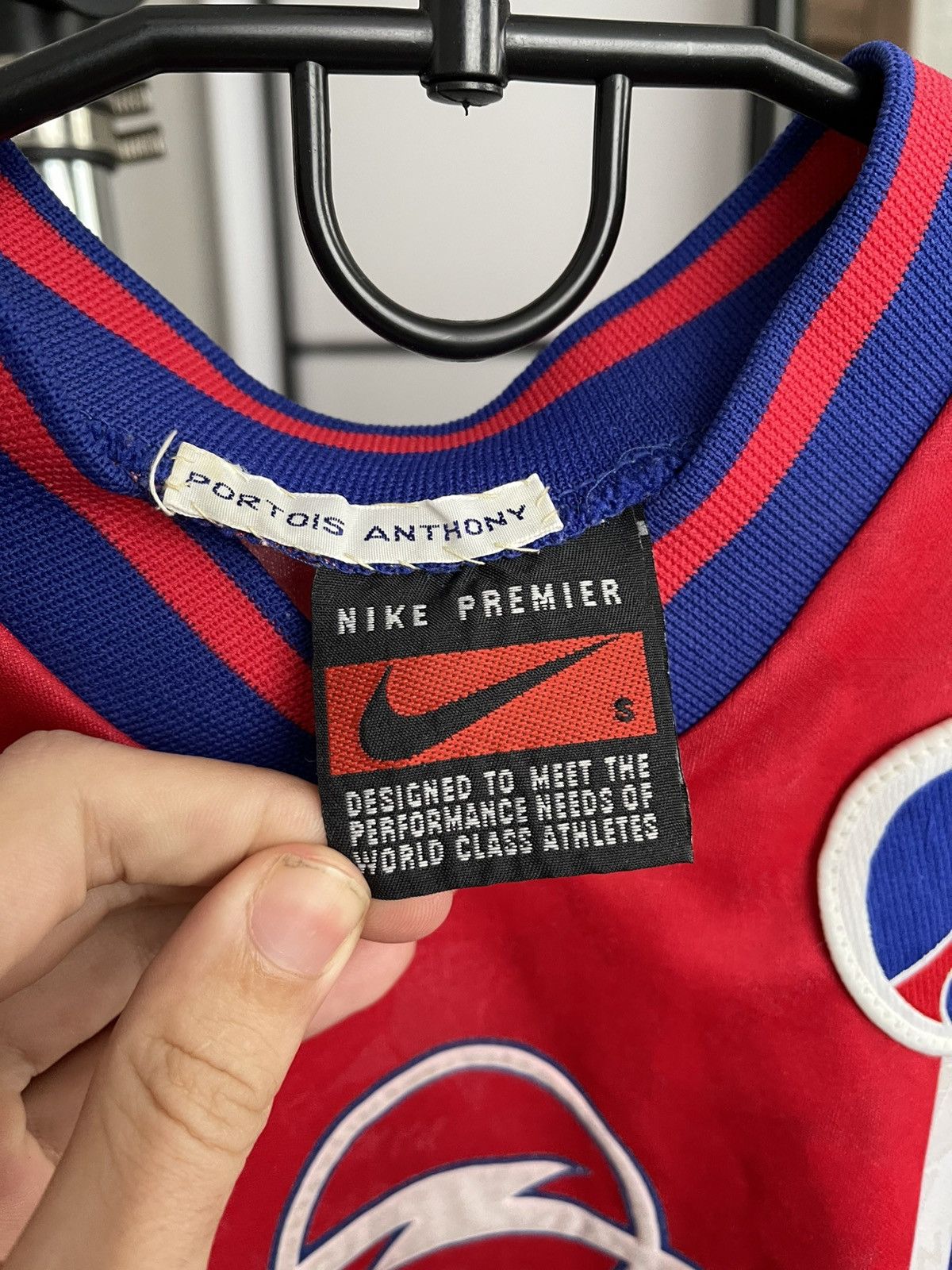 Nike 1995/1996 Nike Paris Saint Germain PSG Vintage Soccer Shirt Size US S / EU 44-46 / 1 - 12 Thumbnail