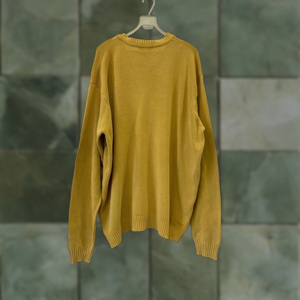 Vintage FERDY Men’s V-Neck Sweater Mustard Yellow 2XL Cotton Made in Italy Pullover Mens Size US XXL / EU 58 / 5 - 1 Thumbnail