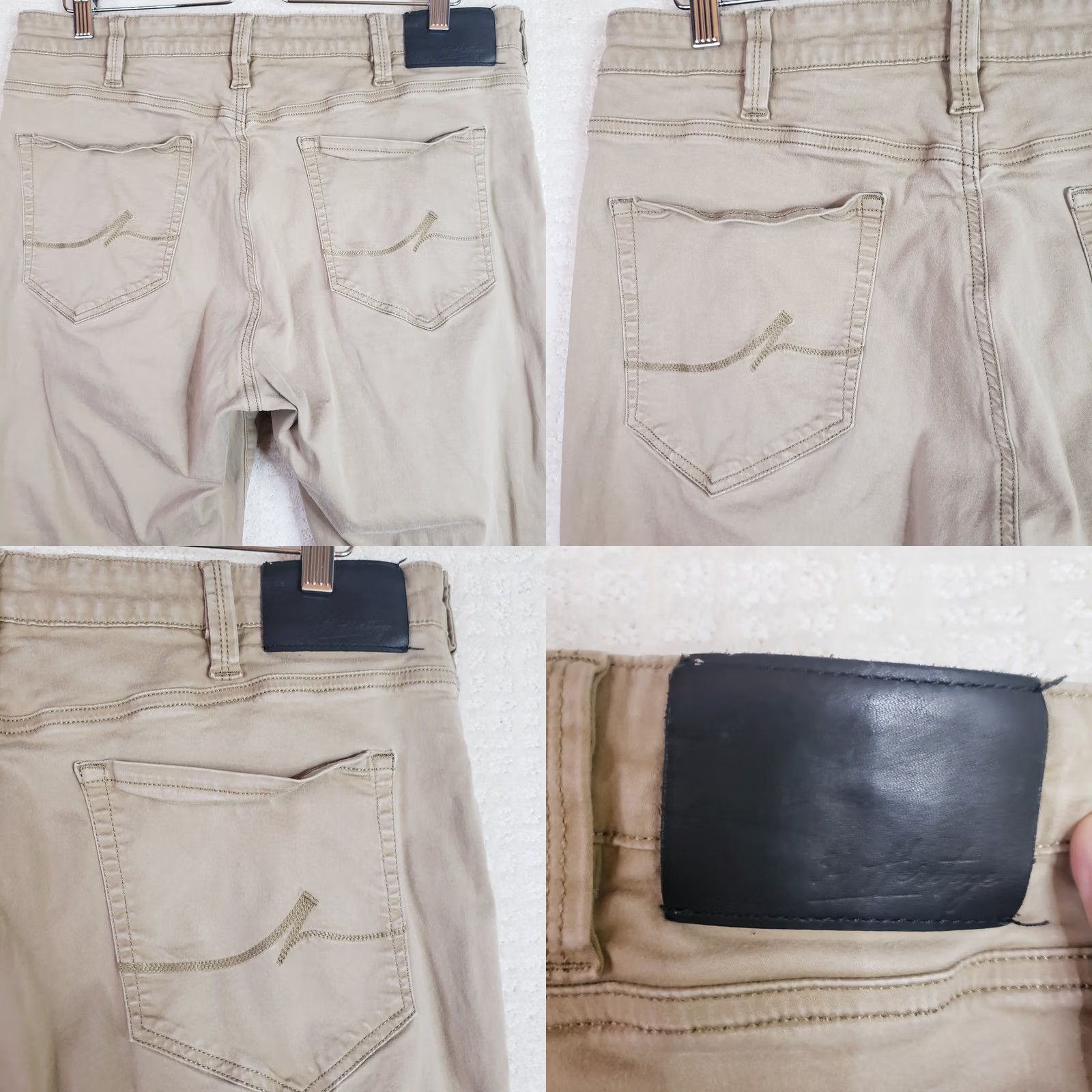 Vintage 34 Heritage Charisma Pants Mens 38x32 Beige Chino 5-Pocket Mid Rise Straight Front Jeans Style Logo Buttons Belt Loops Casual Comfort Vintage No N/A Size US 38 / EU 54 - 8 Thumbnail