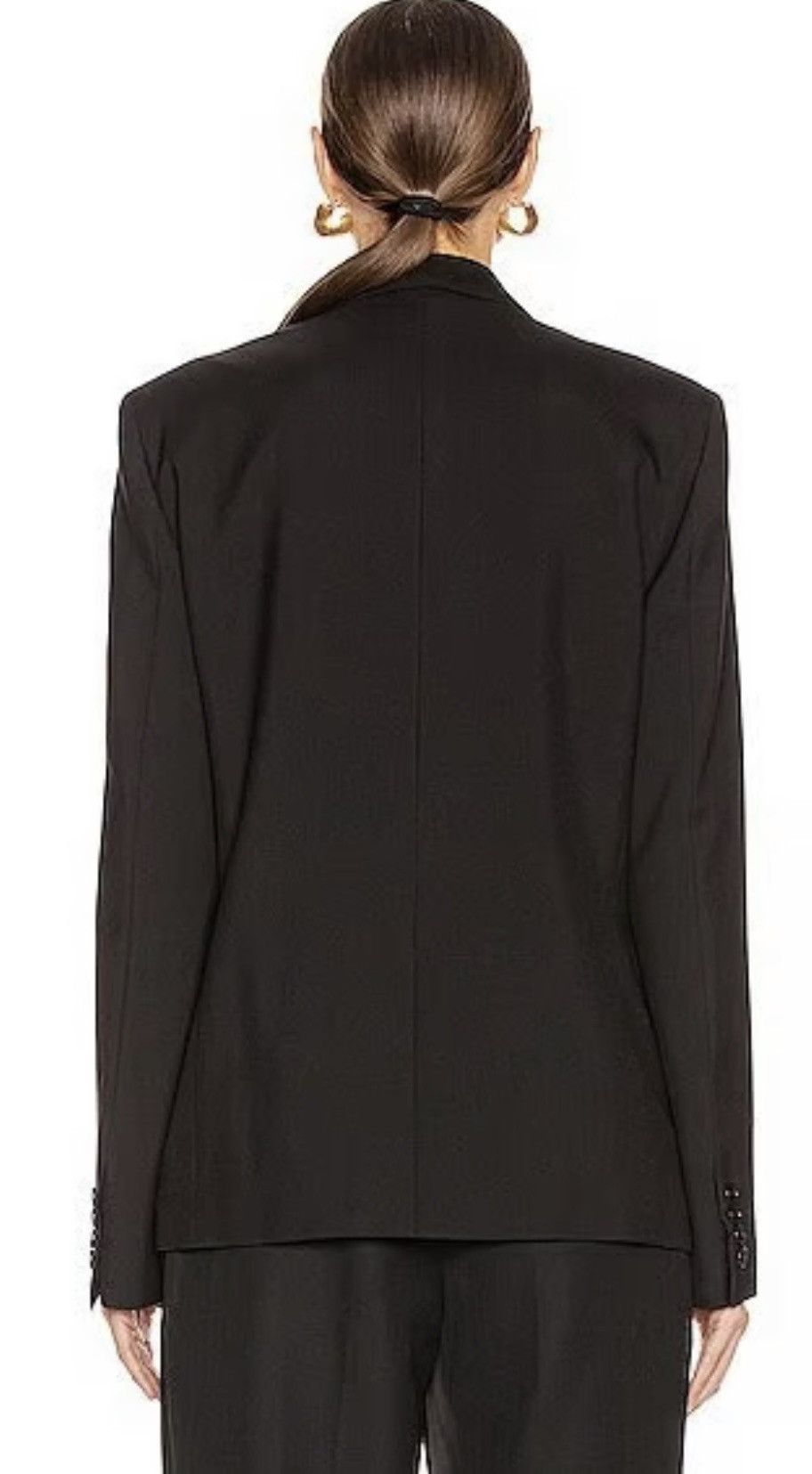 Saint Laurent Paris F/W 2019 Saint Laurent - Two-Button Gabardine Blazer Size XL / US 12-14 / IT 48-50 - 3 Thumbnail