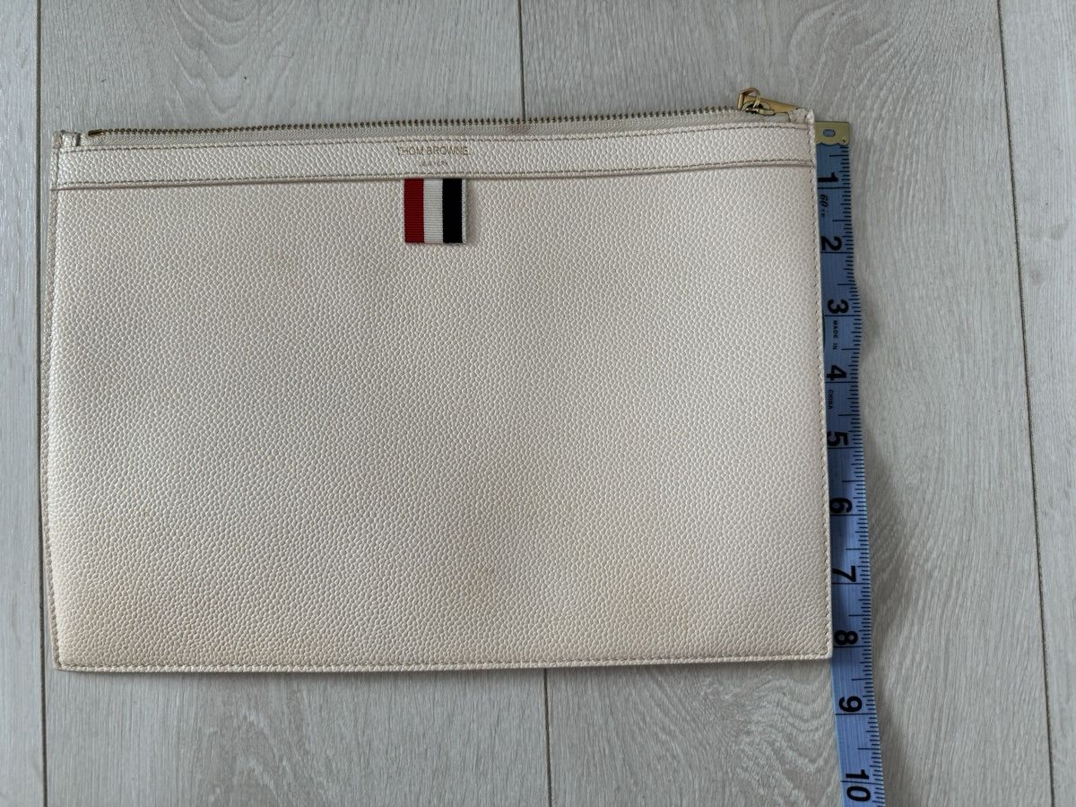 Thom Browne Thom Browne Leather Clutch Size ONE SIZE - 6 Thumbnail
