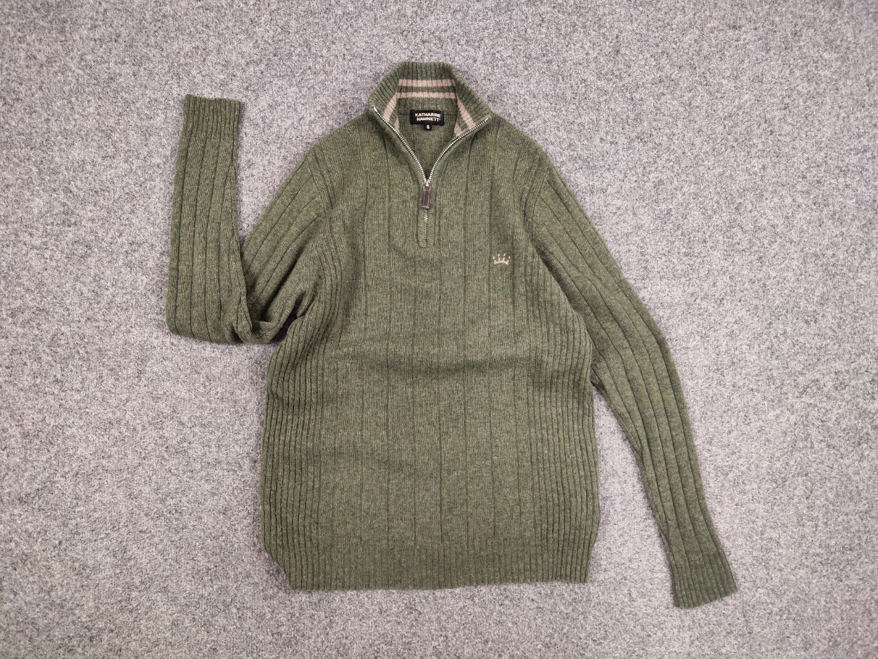 Katharine Hamnett London Vintage Katharine Hamnett Design Light Zip Wool Sweater Size US S / EU 44-46 / 1 - 14 Thumbnail