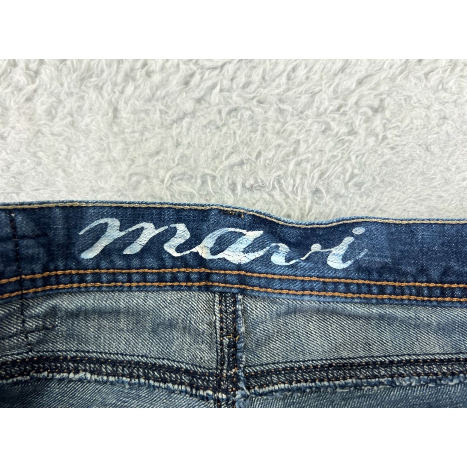 Mavi Vintage Mavi Women’s Bootcut Denim Jeans Size 24 Low Rise Embroidered Cotton Blue Size 42" / US 20 - 6 Thumbnail