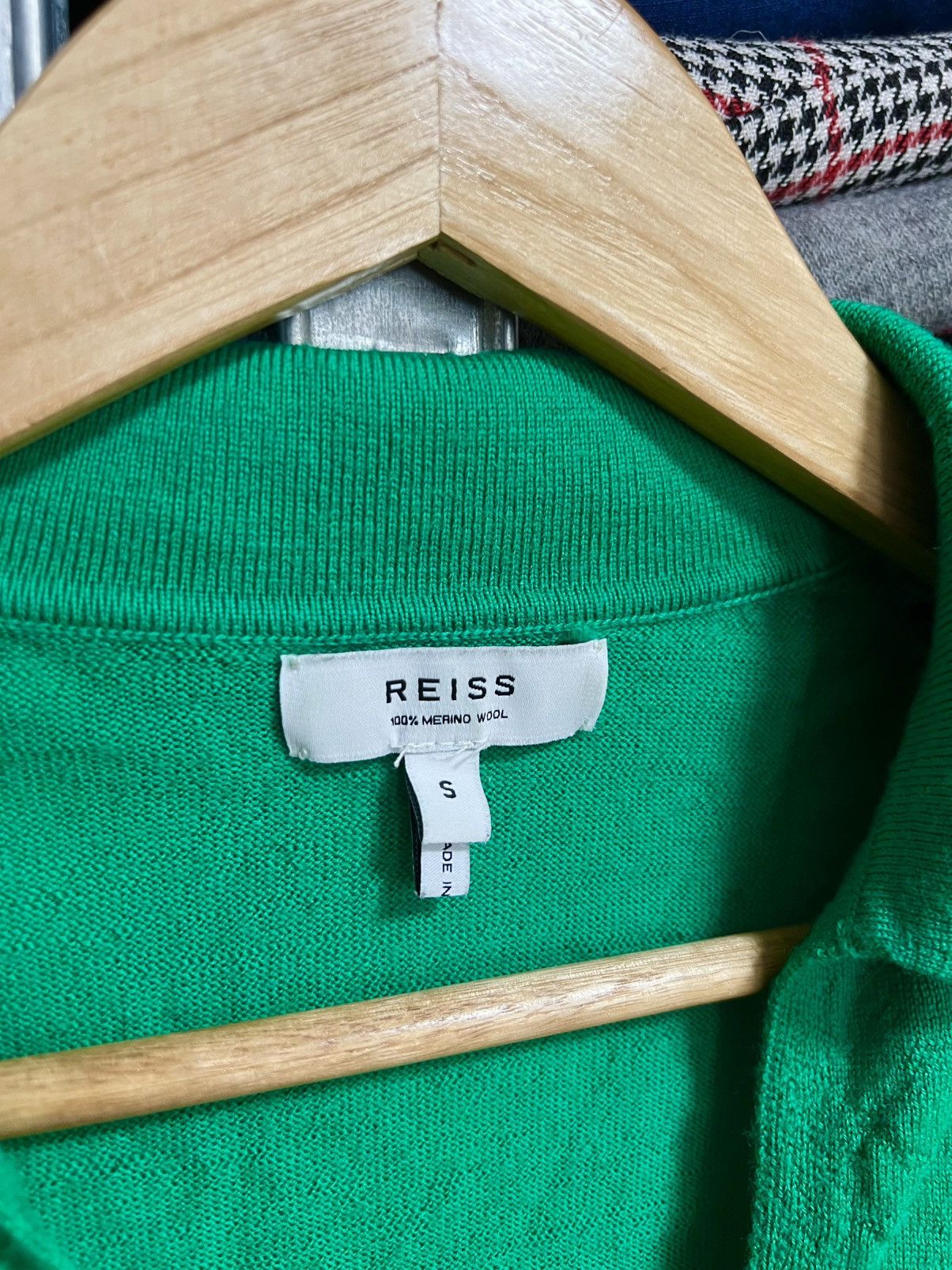 Reiss Reiss Women’s Green V Neck Long Sleeve Jumper Crop Sweater Size S / US 4 / IT 40 - 4 Thumbnail