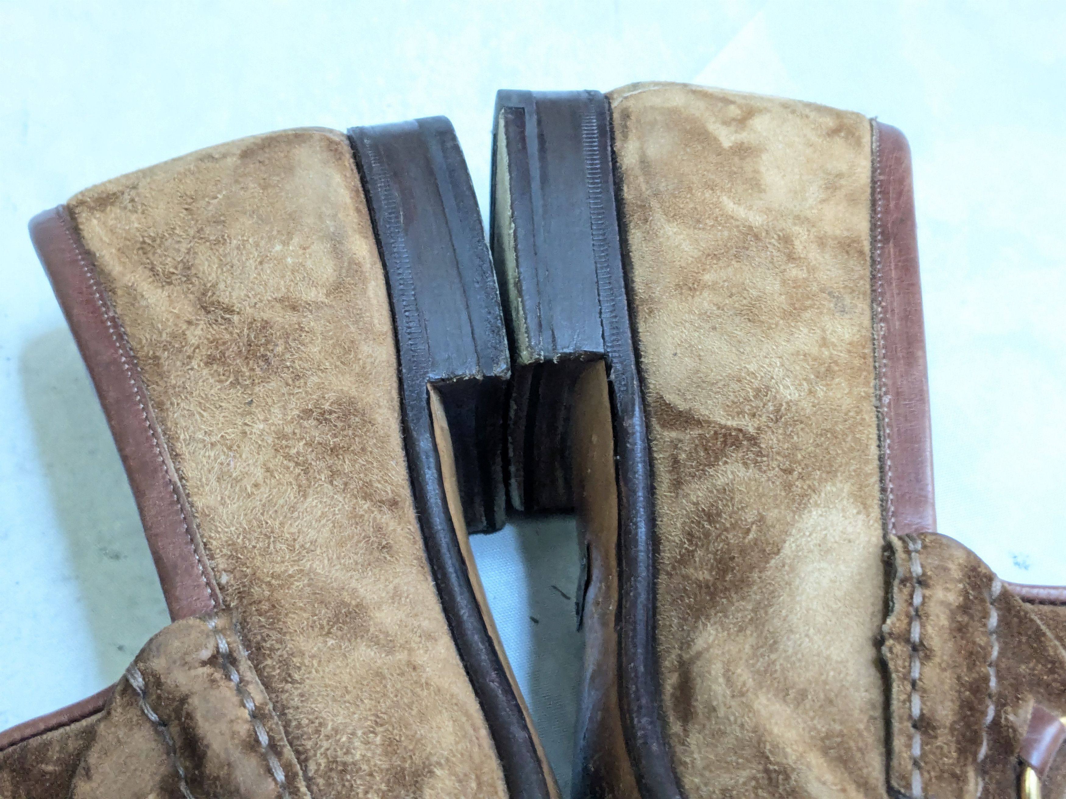 Gucci Gucci Horsebit Loafers Brown 9 D Suede Leather Size US 9 / EU 42 - 8 Thumbnail