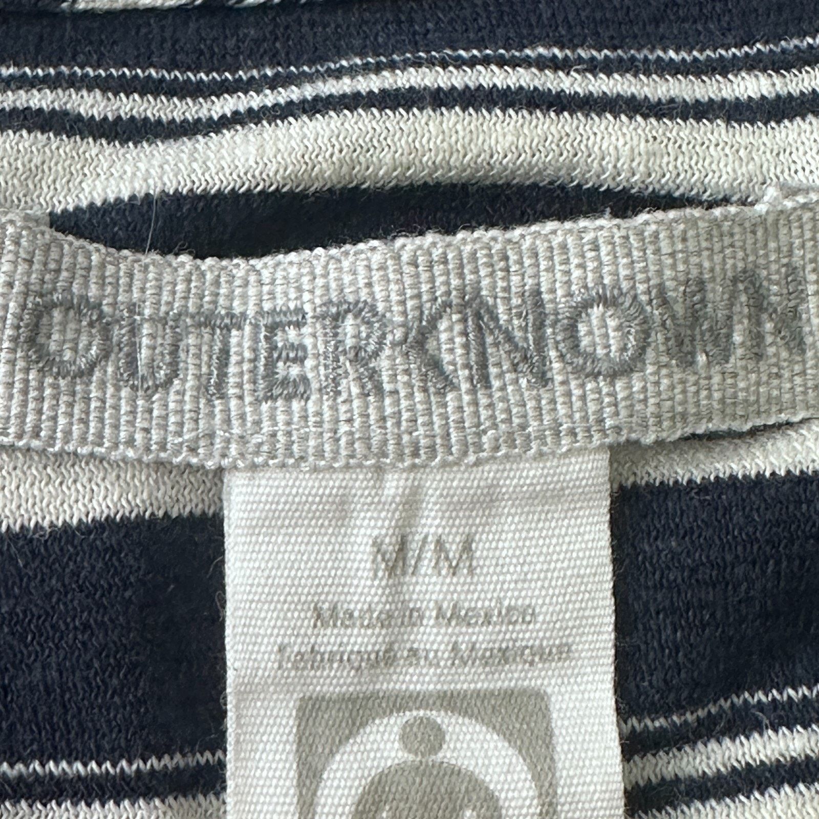 Outerknown Outerknown T-Shirt Men’s Medium Blue White Striped Hemp Size US M / EU 48-50 / 2 - 7 Thumbnail