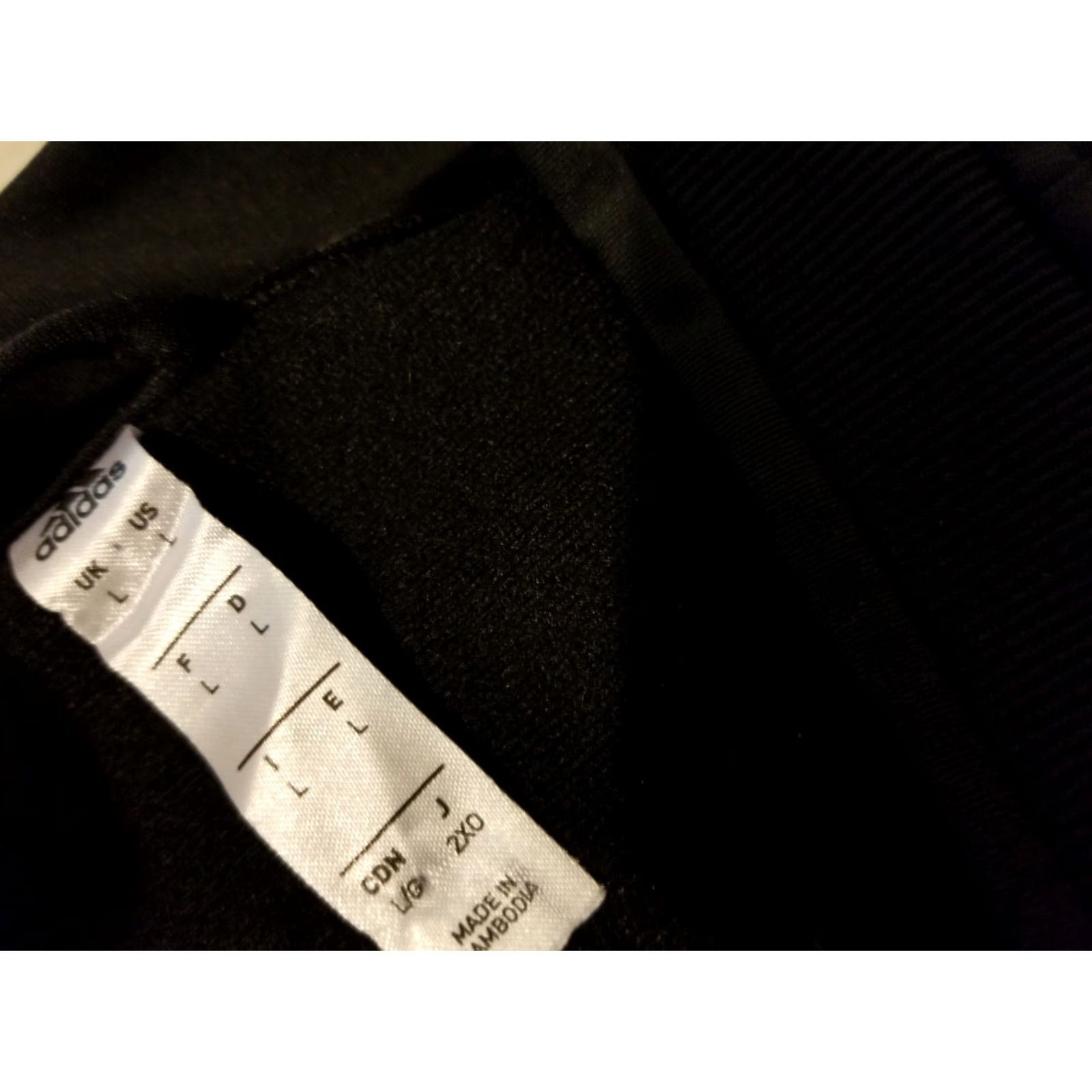 Adidas adidas Jacket Mens L Black Athletic Gym Workout Basic Jacket Size US L / EU 52-54 / 3 - 3 Thumbnail