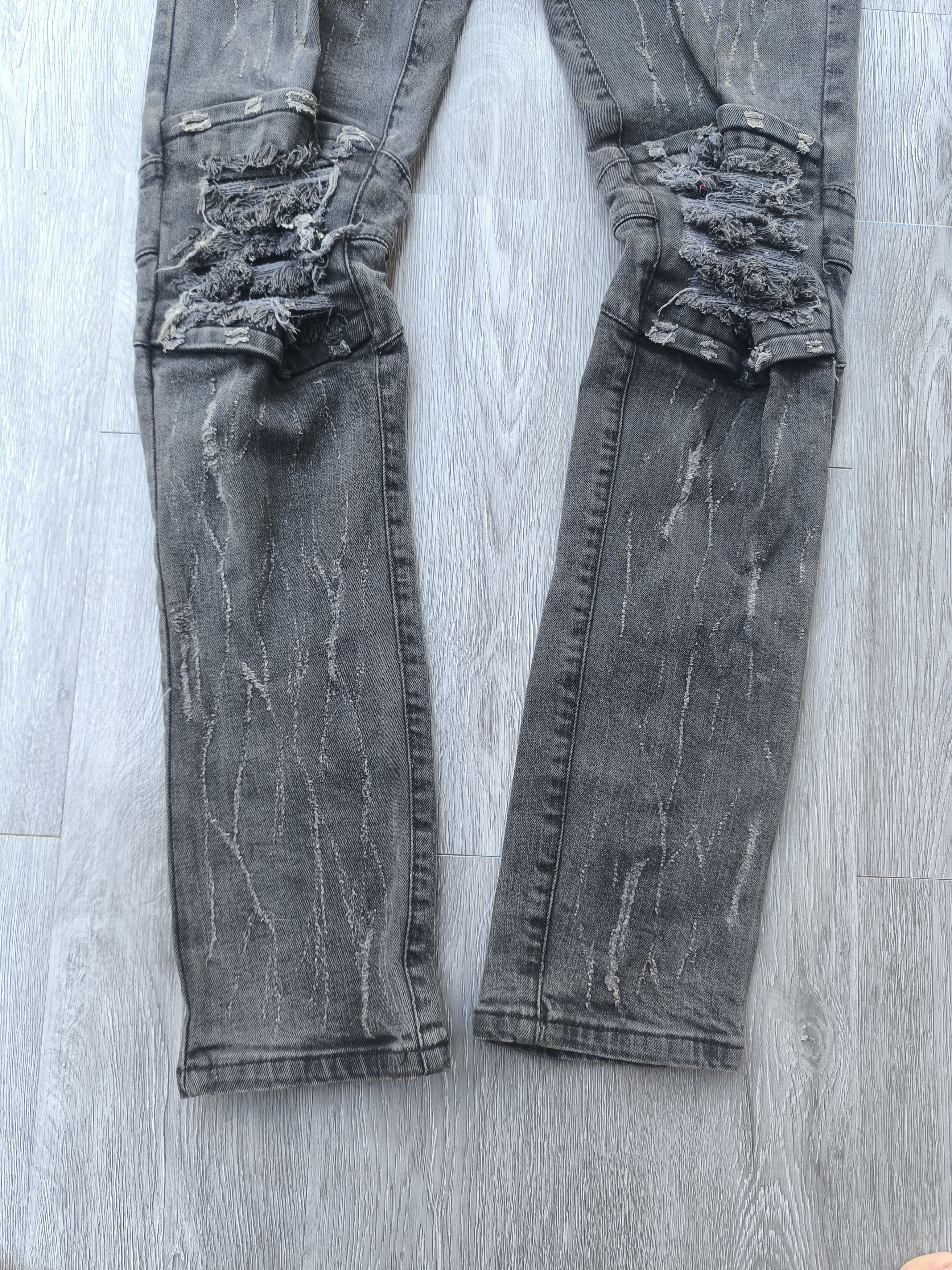 Japanese Brand × KMRii × Le Grande Bleu (L.G.B.) Biker Jeans rockers slim fit Size US 34 / EU 50 - 4 Thumbnail