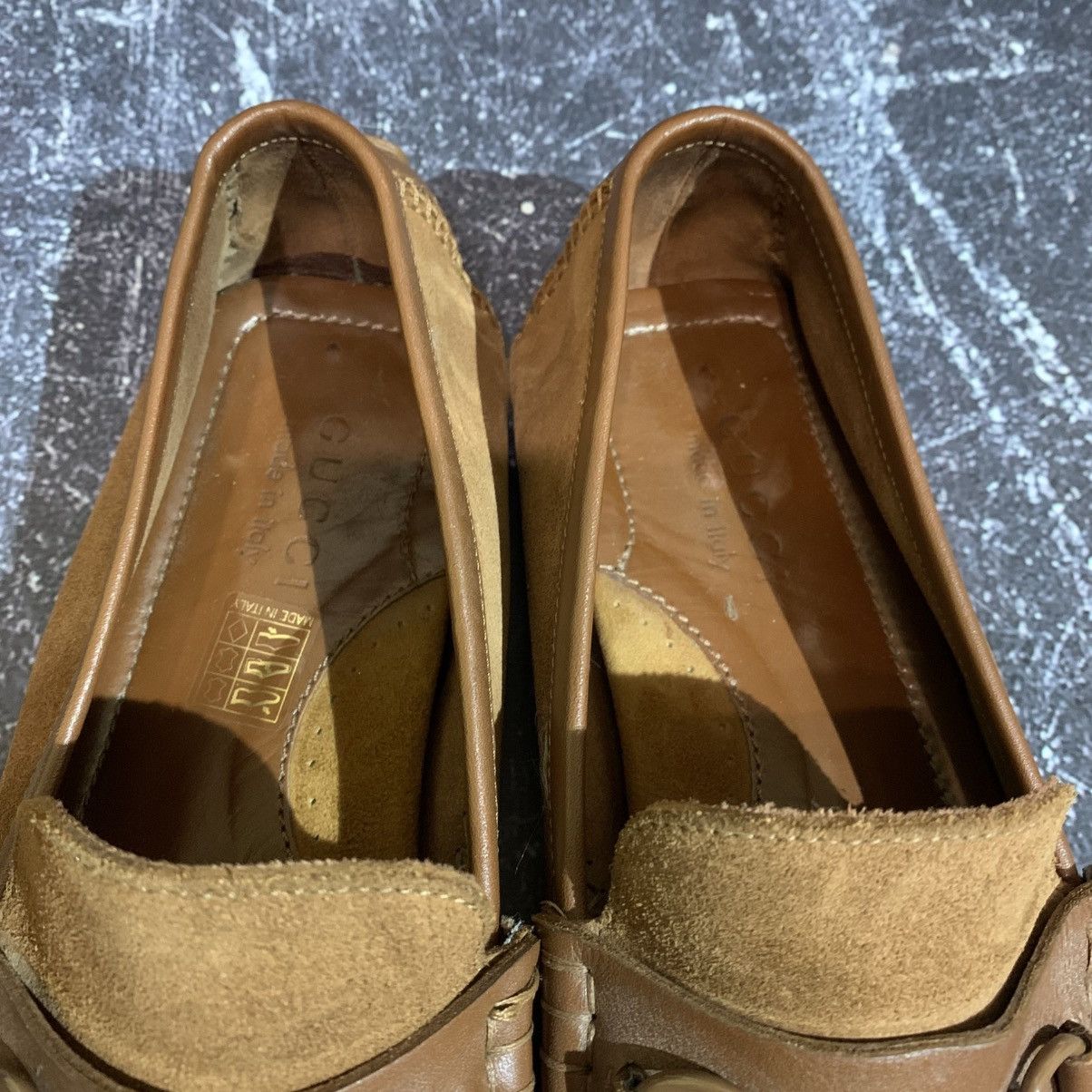 Gucci × Vintage Vintage Gucci Moccasin Suede Loafers Size 43.5 Size US 8.5 / EU 41-42 - 18 Thumbnail