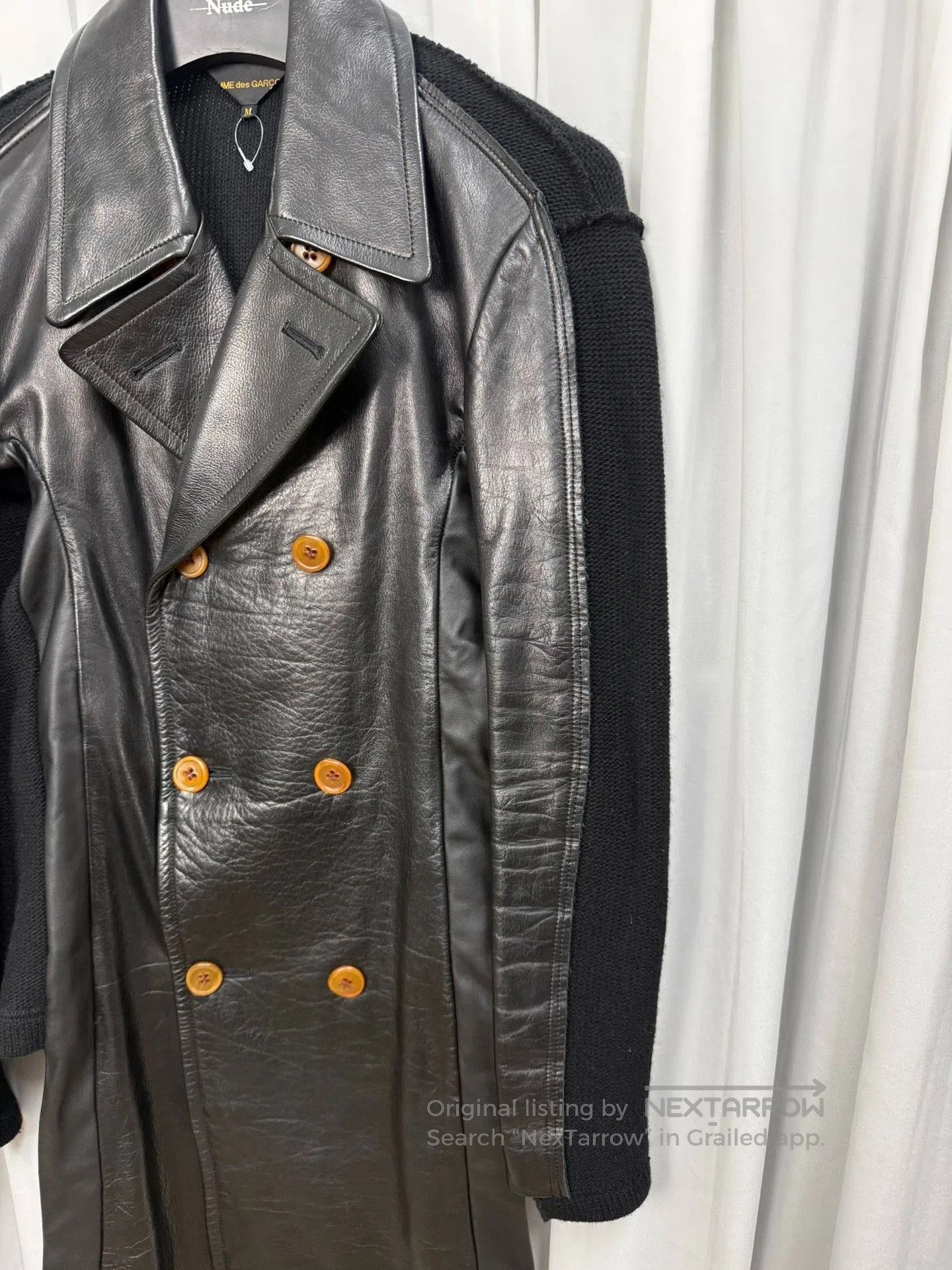 Comme des Garcons Comme des Garçons 02AW Leather Coat. Size US M / EU 48-50 / 2 - 2 Thumbnail