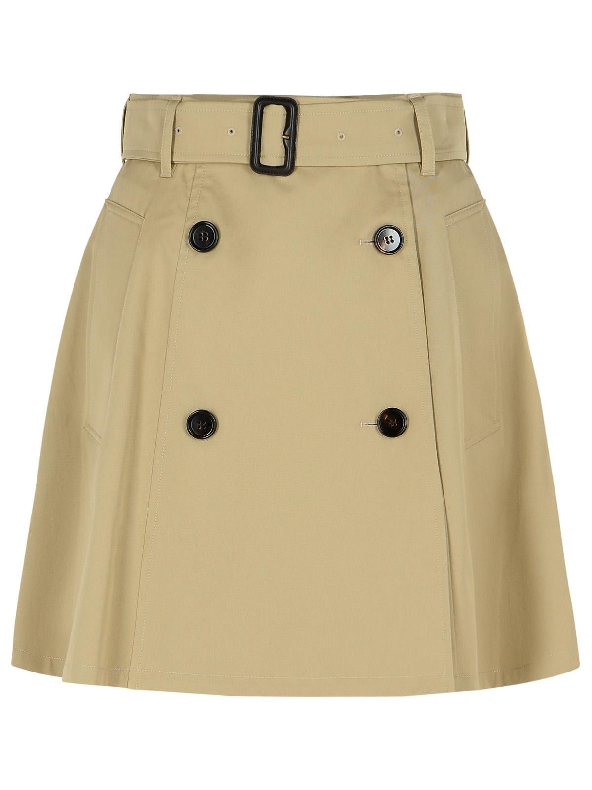 Burberry BURBERRY 'Quill' Cotton Skirt Size 27" / US 4 / IT 40 - 1 Thumbnail