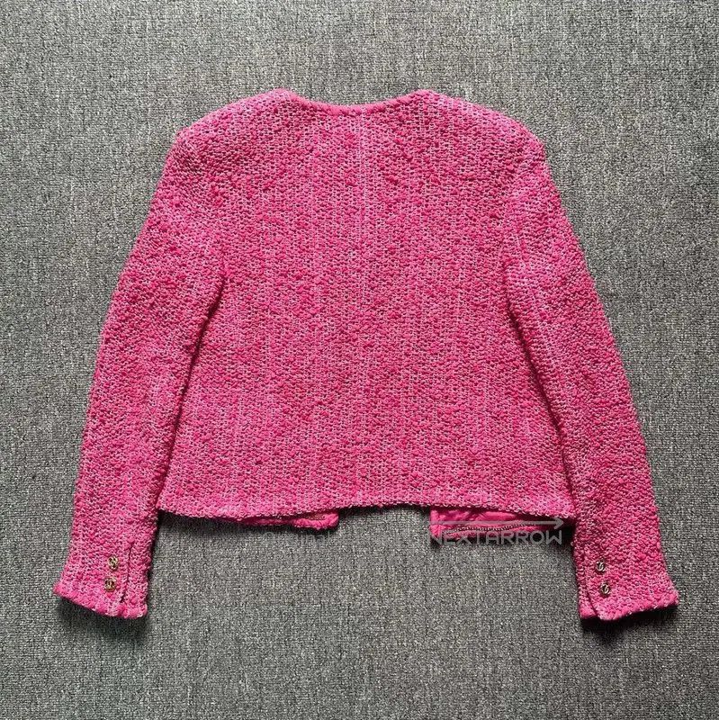 Chanel Chanel Pink Cotton Women's Jacket . Size S / US 4 / IT 40 - 2 Thumbnail