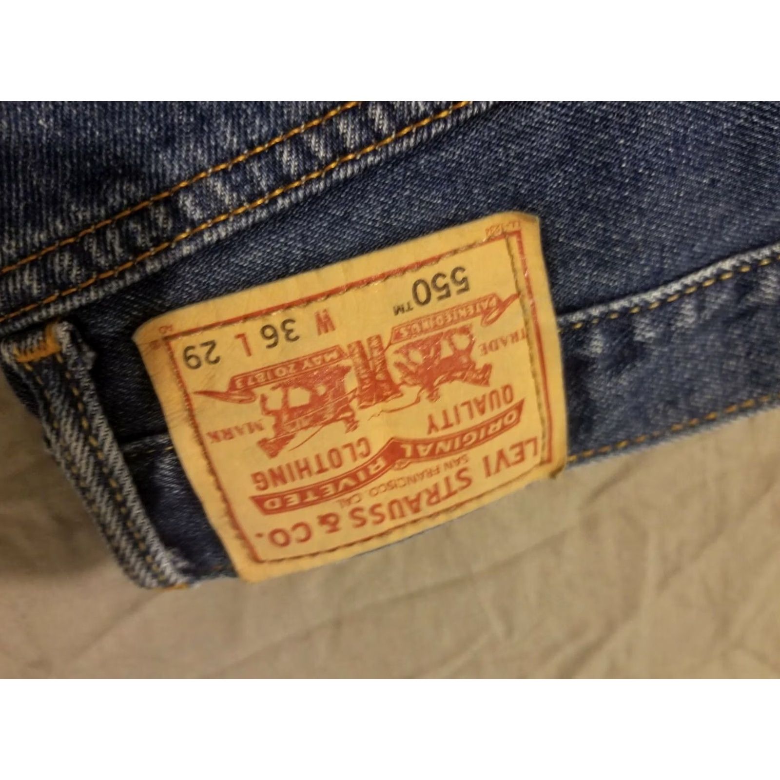 Levi's Levi's Jeans Mens 36x29 Relaxed Straight Denim Cotton Pants Blue Size US 36 / EU 52 - 4 Thumbnail