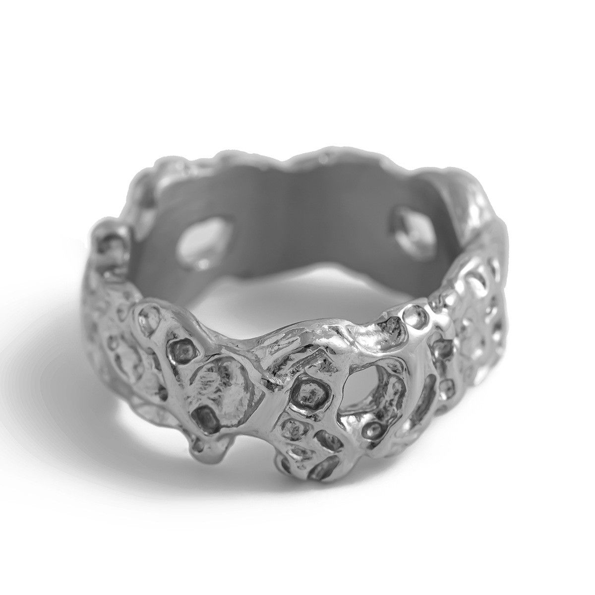 Jewelry Crazy Jewelry Rings Open Size Chrome Ring (Size 7-13) Size ONE SIZE - 5 Thumbnail