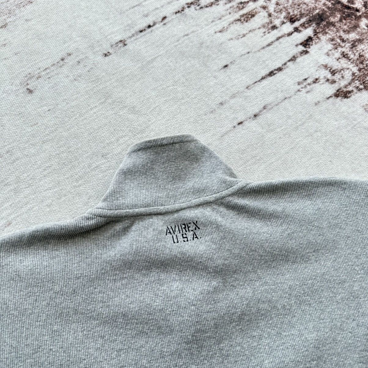 Avirex AVIREX USA GREY FULL ZIP MOCK NECK SWEATSHIRT VINTAGE Size US S / EU 44-46 / 1 - 13 Thumbnail
