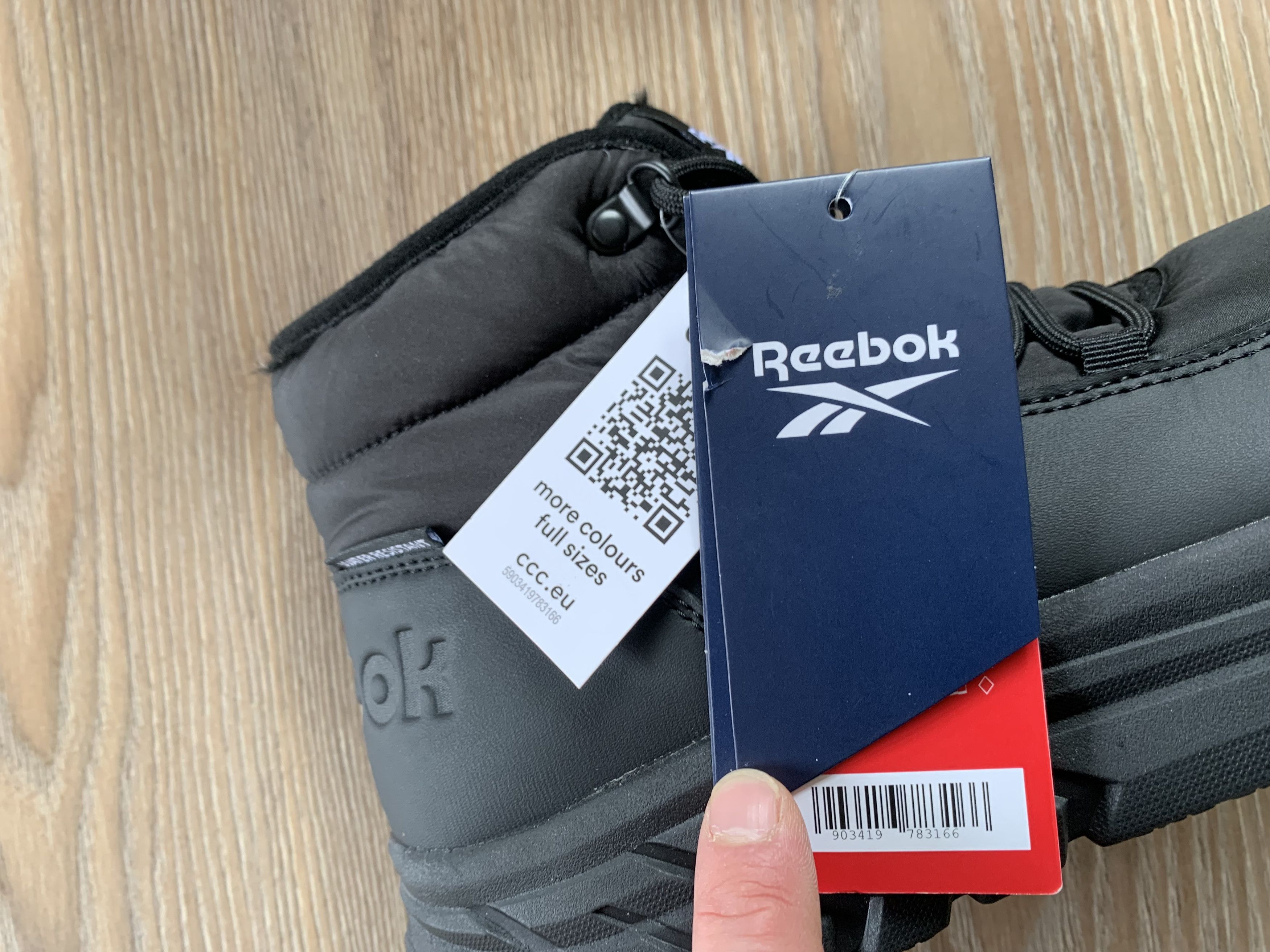 Reebok Reebok Warm Winter Black Hi Top Sneakers H1-048 WW Size US 10 / IT 40 - 9 Thumbnail