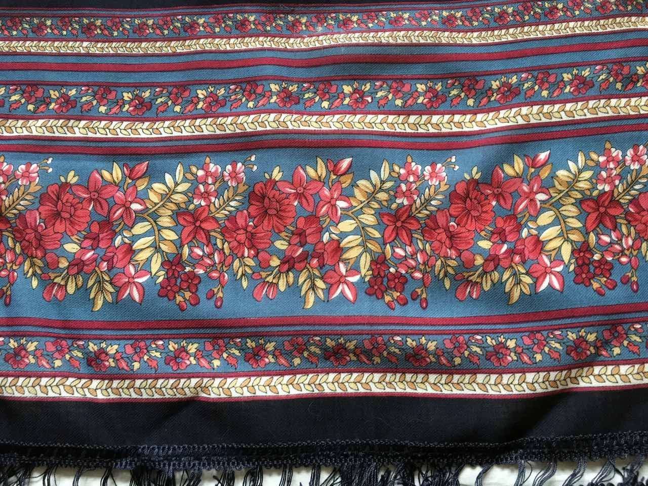 Vintage Handdruck vintage rare shawl Size ONE SIZE - 8 Thumbnail