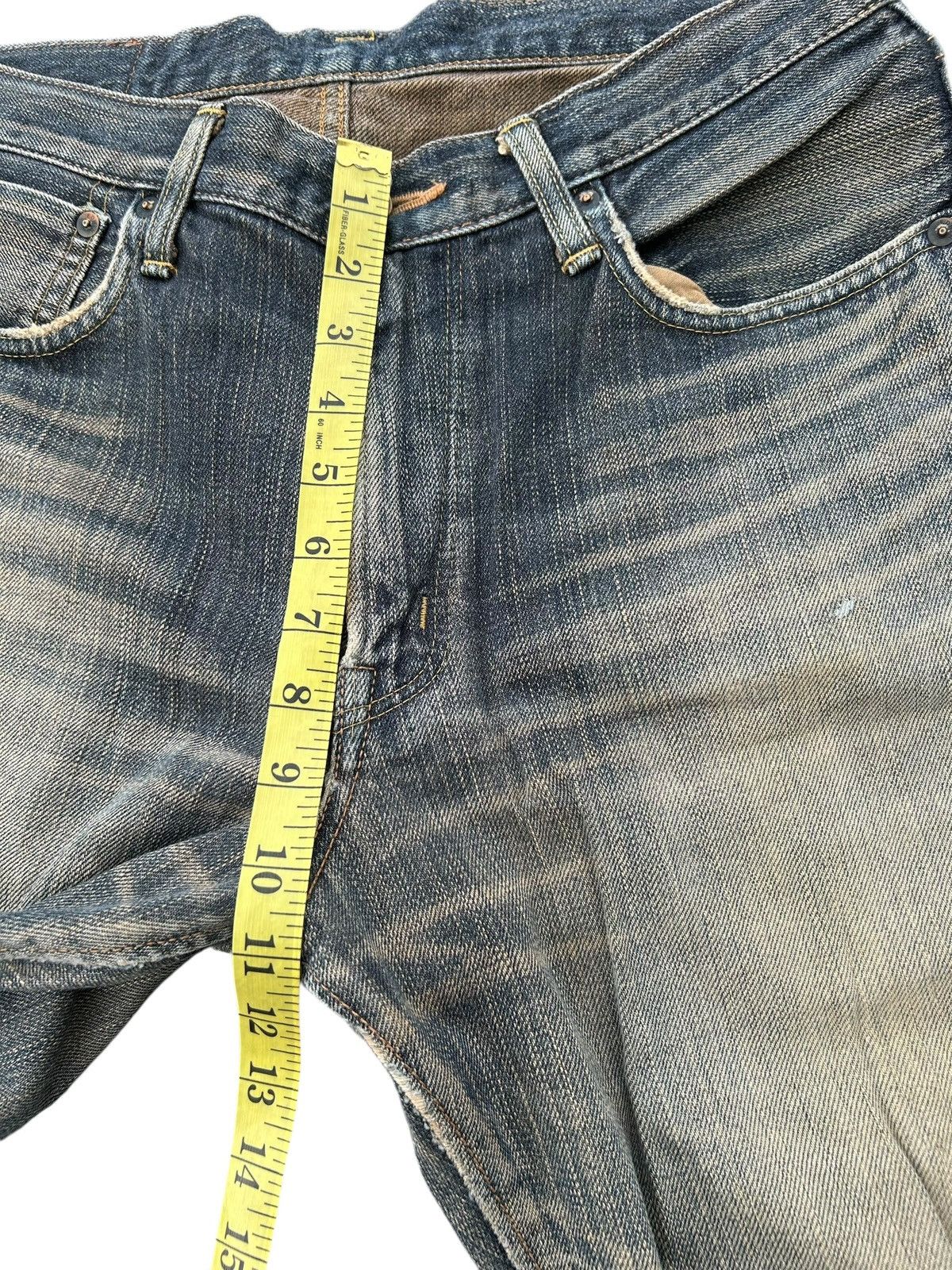 Japanese Brand × Kapital × Vintage Vintage Edwin Selvedge Distressed Denim Jeans Size US 32 / EU 48 - 16 Thumbnail