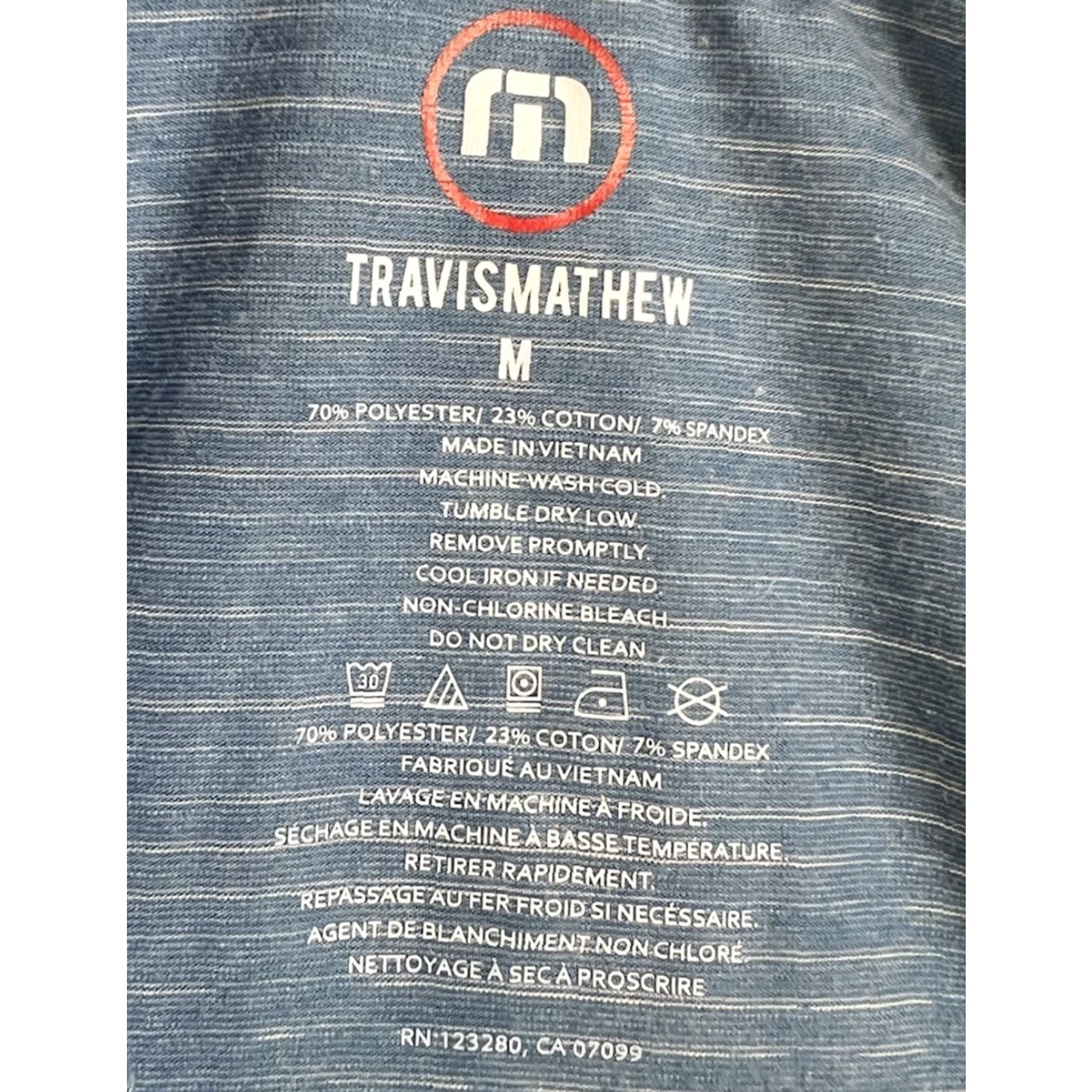 TravisMathew Mens Travis Mathew Golf 1/4 Zip Performance Stretch Tech Pullover Blue Shirt Size US M / EU 48-50 / 2 - 4 Thumbnail
