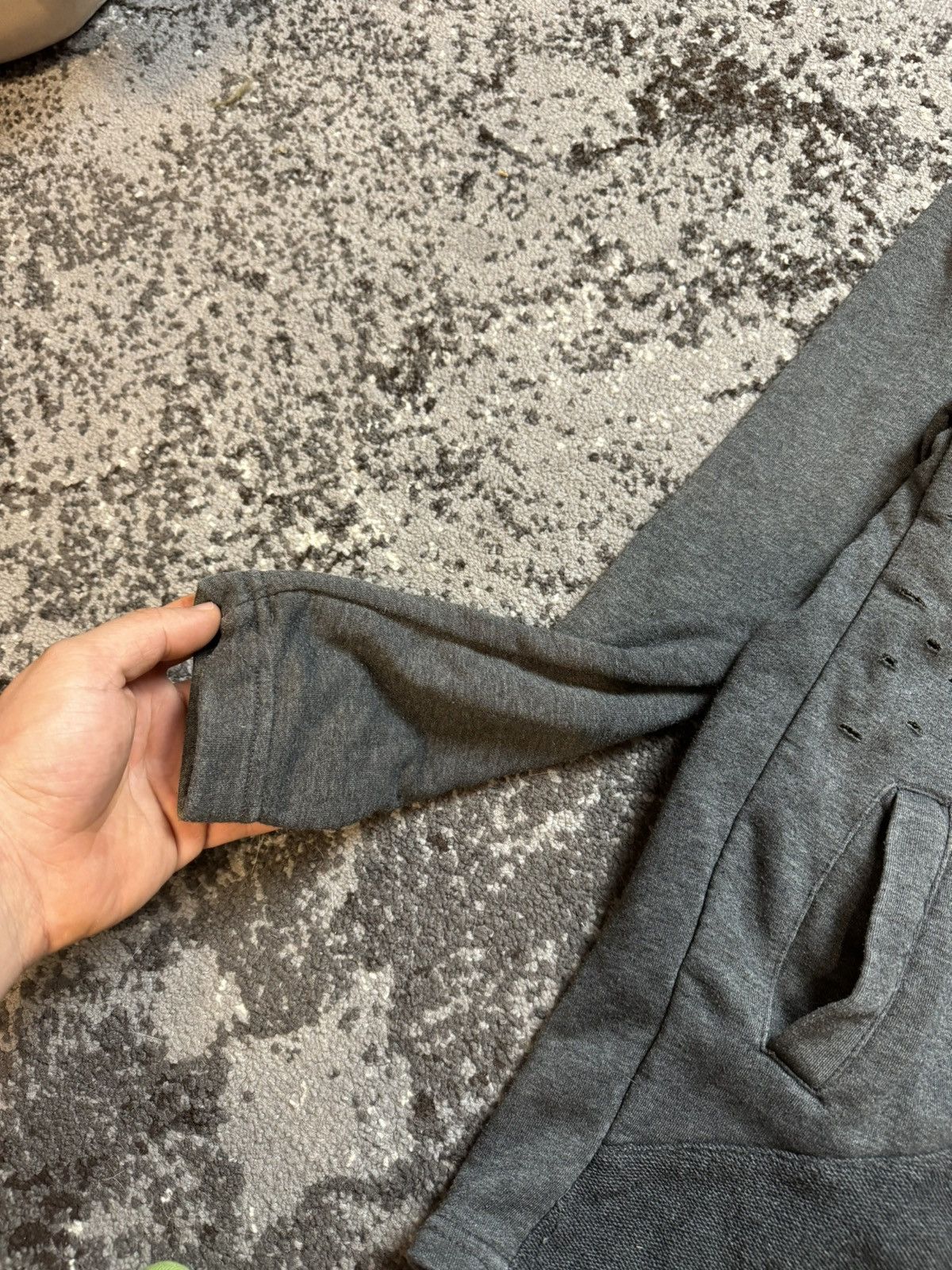Japanese Brand × Vintage Vintage Y2K Distressed Assemetrical Owens Style Opium Hoodie Size US M / EU 48-50 / 2 - 7 Thumbnail