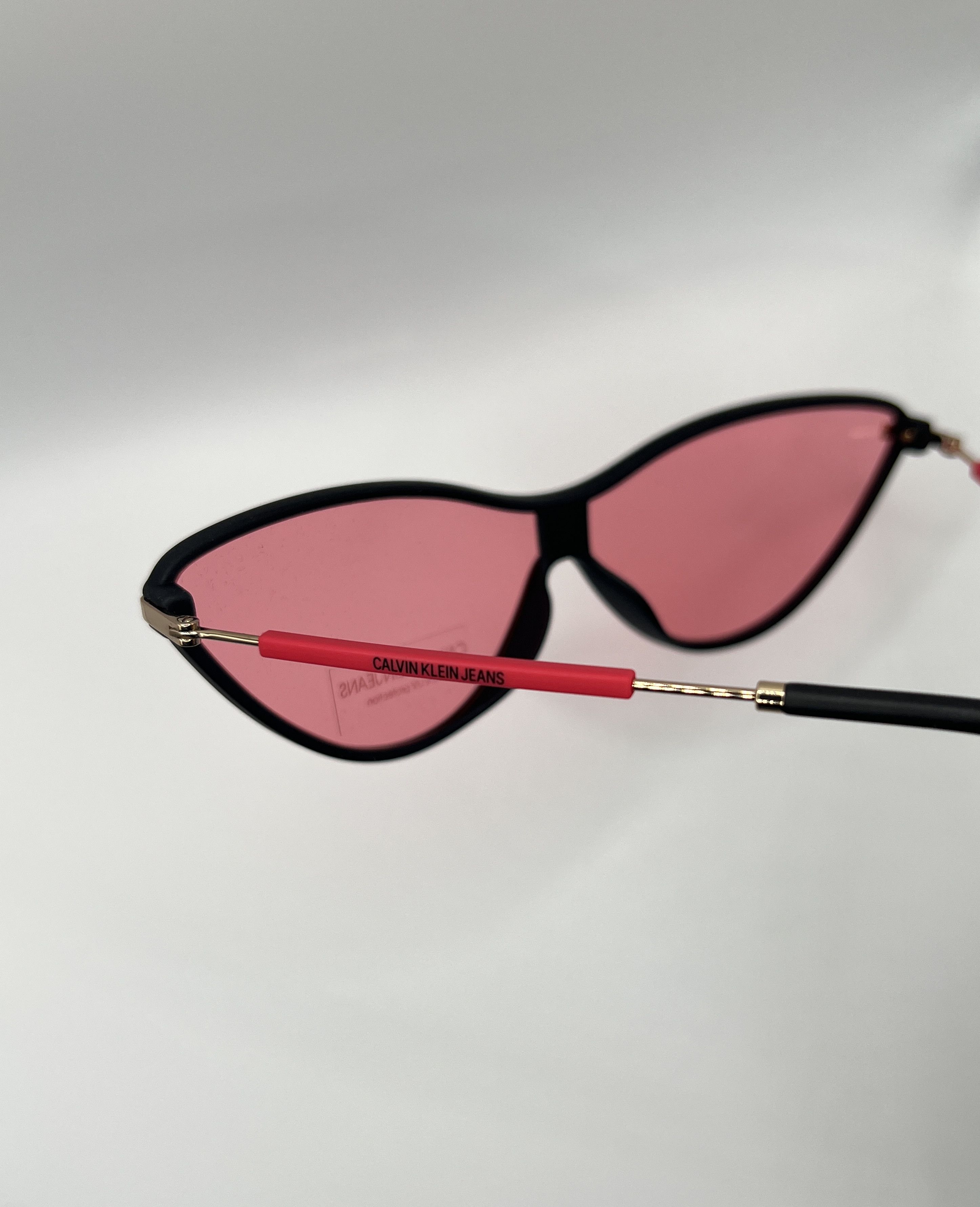 Calvin Klein Calvin Klein Jeans CKJ19702S Cat Eye Sunglasses Pink Lenses Size ONE SIZE - 11 Thumbnail