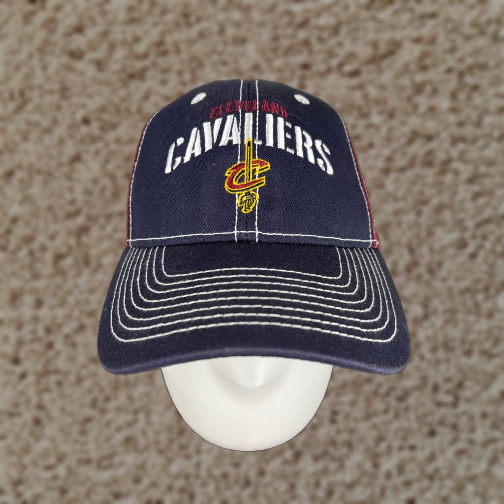 NBA Cleveland Cavaliers Hat Cap Adjustable Strap Back Adult One Size Blue Red Cotton Basketball Cap Nike? Size ONE SIZE - 1 Thumbnail