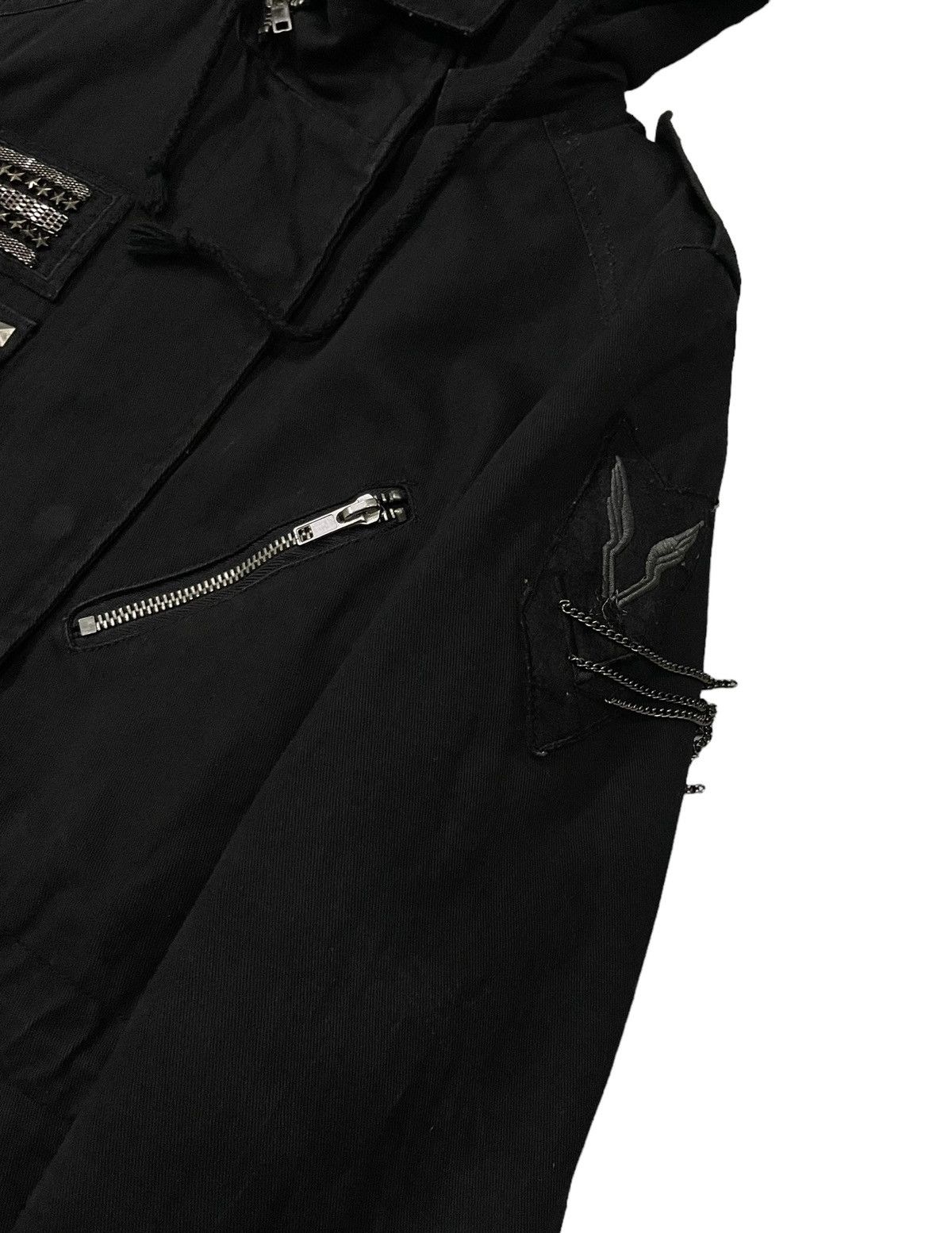 Le Grande Bleu (L.G.B.) Vintage Glad News Seditionaries Punk Skull Fishtail Parka Size US XS / EU 42 / 0 - 9 Thumbnail