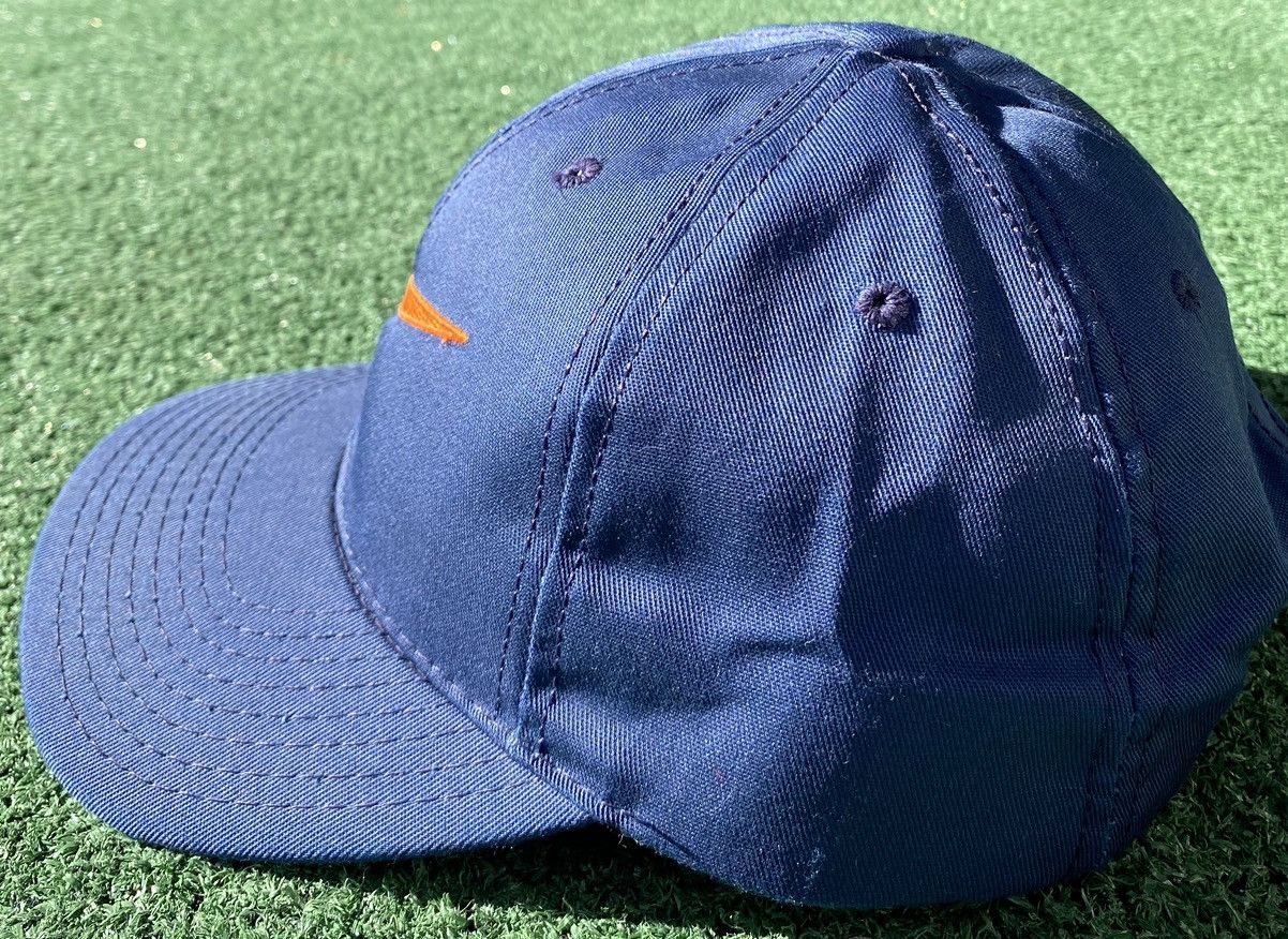 Nike VTG 90’s Nike Embroidered Front & Back Swoosh Snapback Hat Size ONE SIZE - 4 Thumbnail