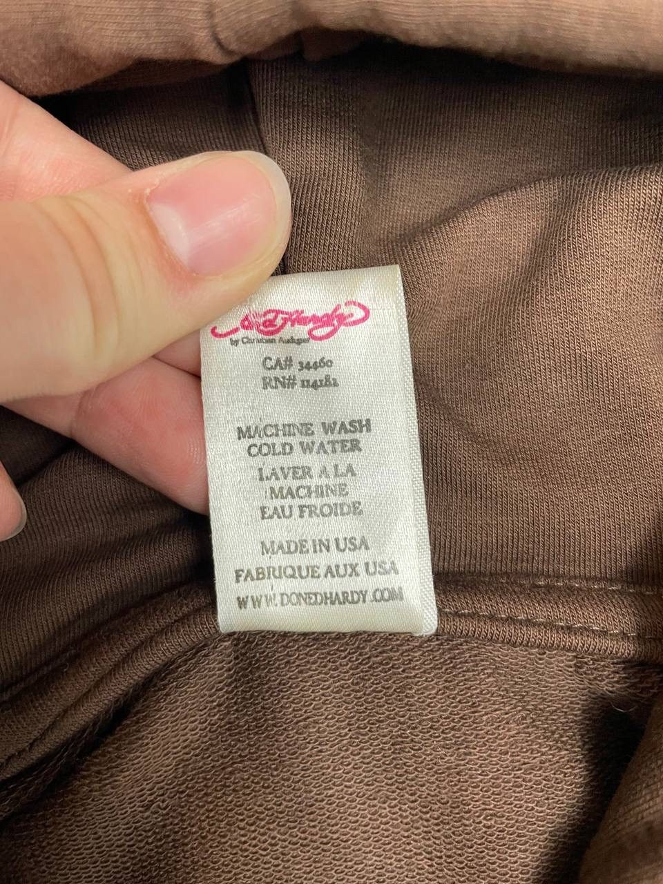 Ed Hardy Ed Hardy Women Cotton Hoodie Zip Brown Graphic Size M Size M / US 6-8 / IT 42-44 - 5 Thumbnail
