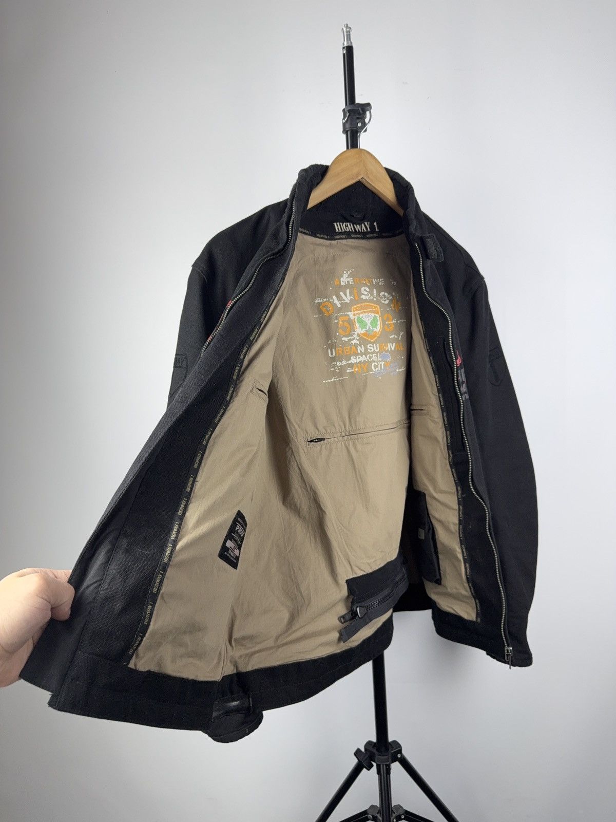 Vintage Highway1 Vintage Cotton Jacket Moto Racing Hype Boxy Rare Size US L / EU 52-54 / 3 - 8 Thumbnail