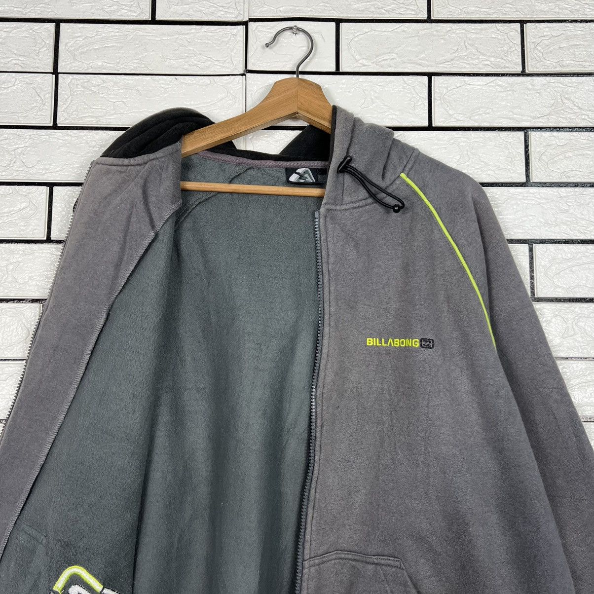 Billabong BILLABONG Embroidered Small Logo Zipper Hoodies #4208-C192 Size US M / EU 48-50 / 2 - 10 Thumbnail