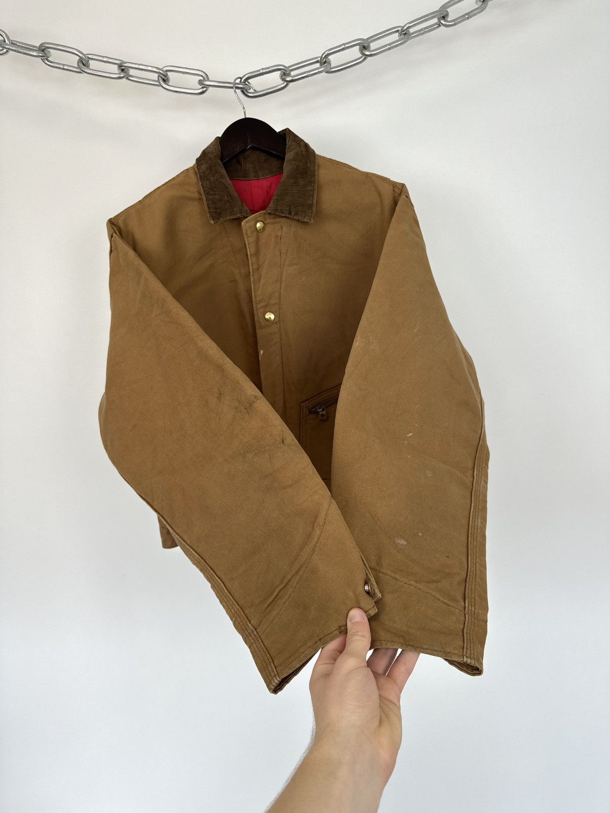 Carhartt Vintage 70s Carhartt USA Cropped Boxy Baggy Detroit Jacket Size US M / EU 48-50 / 2 - 9 Thumbnail