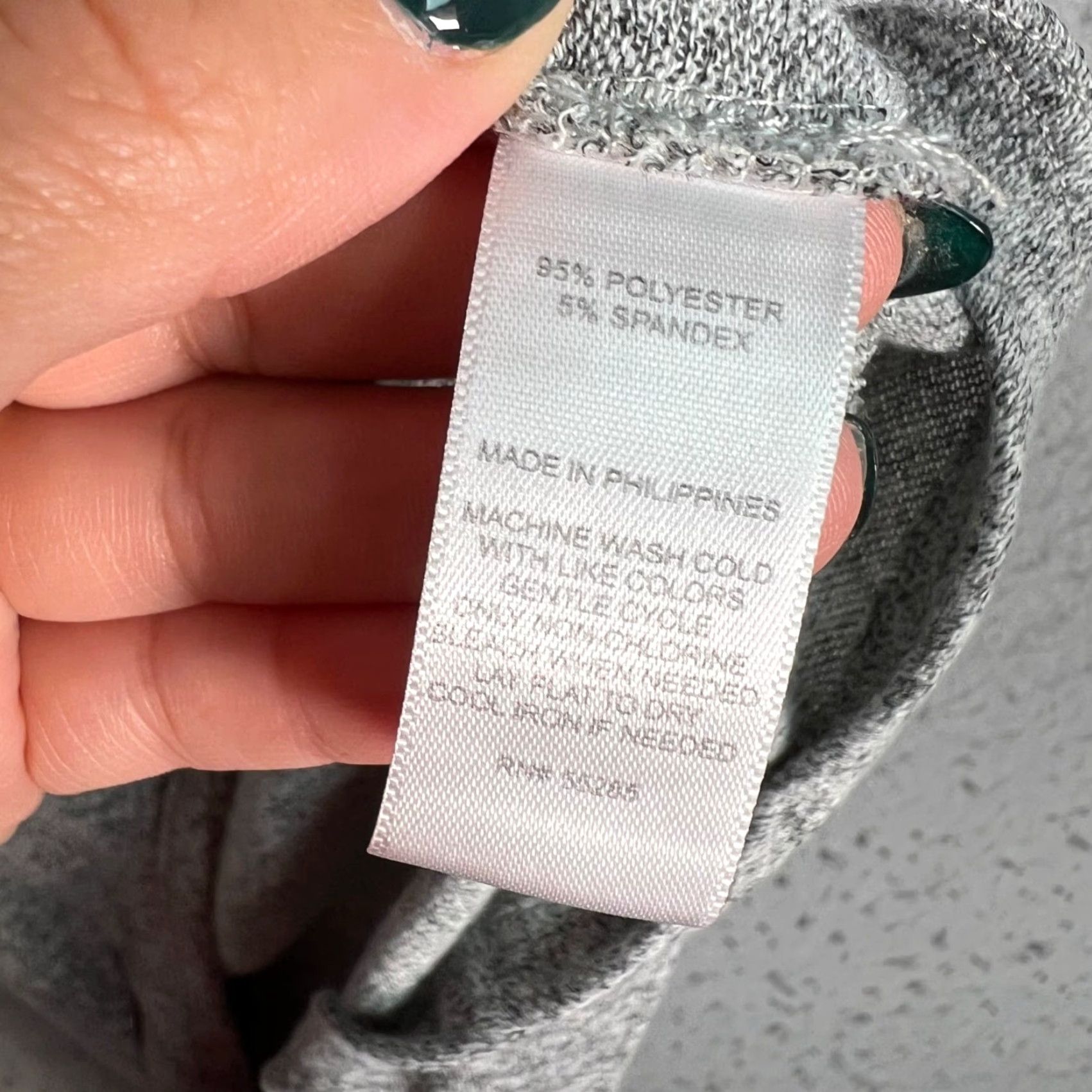 Express Express Womens XS Heather Gray Short Sleeve Knit T Shirt Top - Crew Neck, Pullover, Casual Shirt, 100% Polyester Spandex Opaque Knit Size XS / US 0-2 / IT 36-38 - 4 Thumbnail