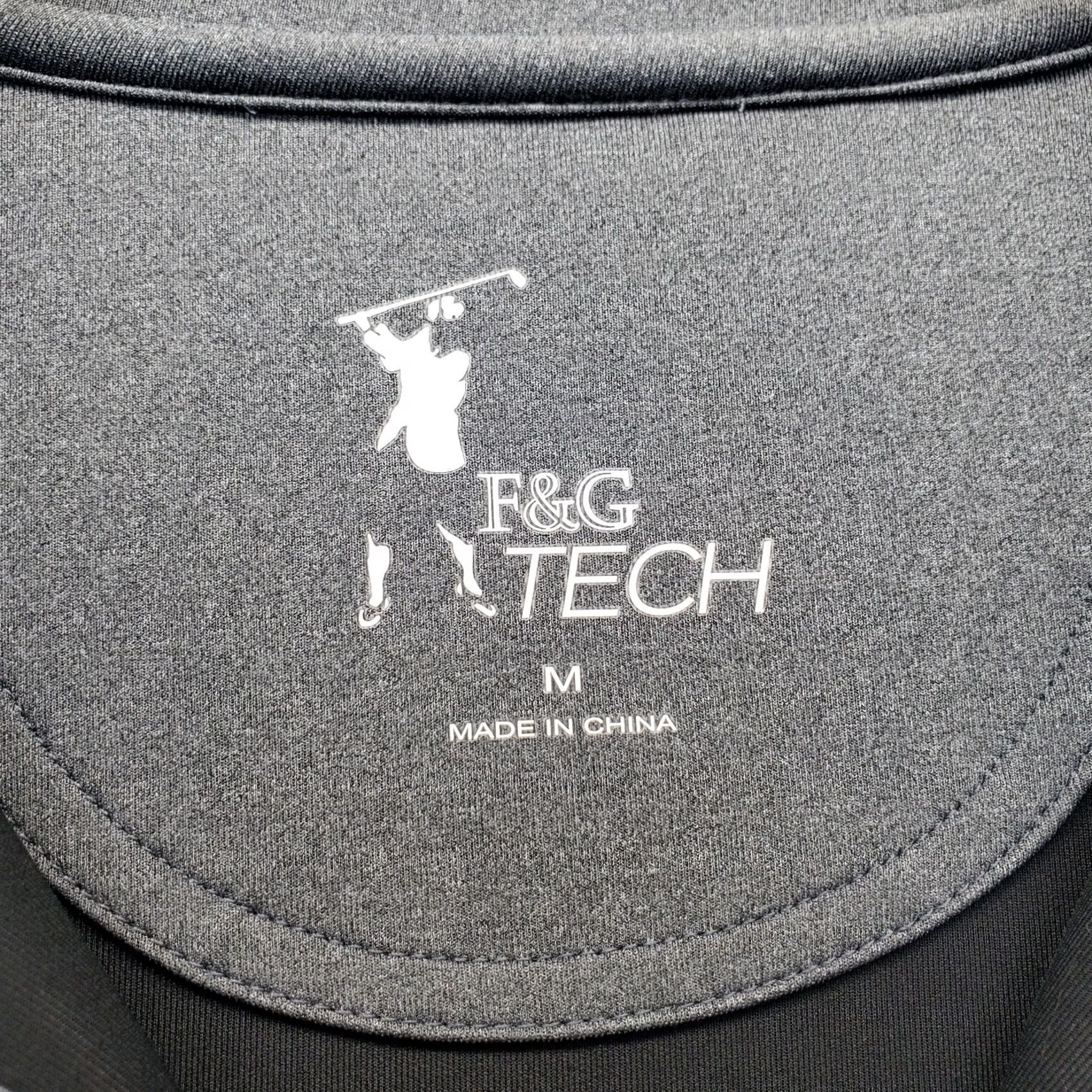 Logo 7 F&G Tech Golf Sweatshirt Mens M Black 1/4 Zip Performance Stretch Crest Logo Shirt Pullover Outdoor Mens Size M Black Size US M / EU 48-50 / 2 - 6 Thumbnail