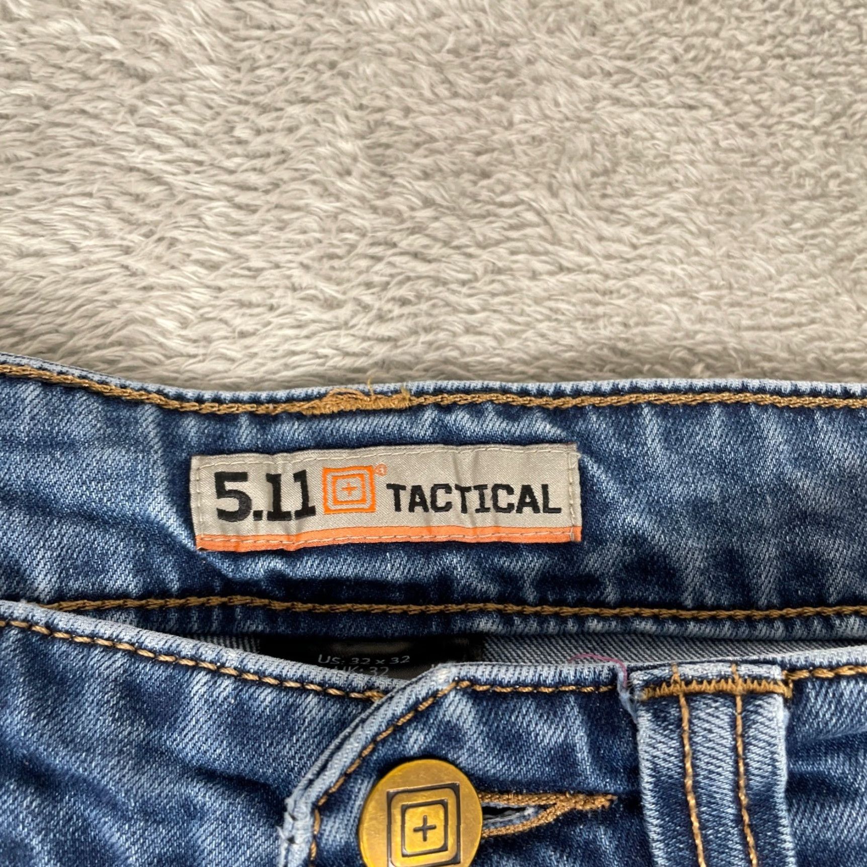 Vintage VINTAGE? No. 5.11 Tactical Jeans Mens 32x31 Blue Straight Leg Utility Workwear Denim Size US 32 / EU 48 - 6 Thumbnail