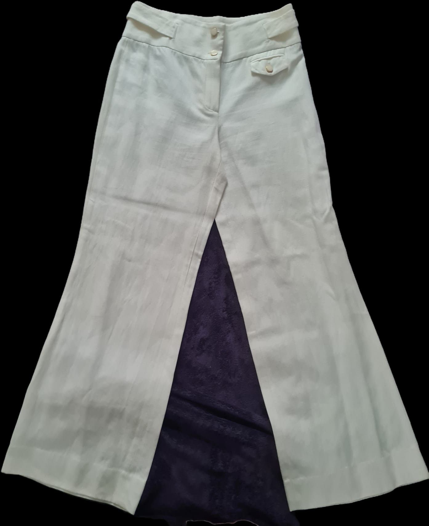 Massimo Dutti Front-slit flared trousers Size 30" / US 8 / IT 44 - 1 Thumbnail