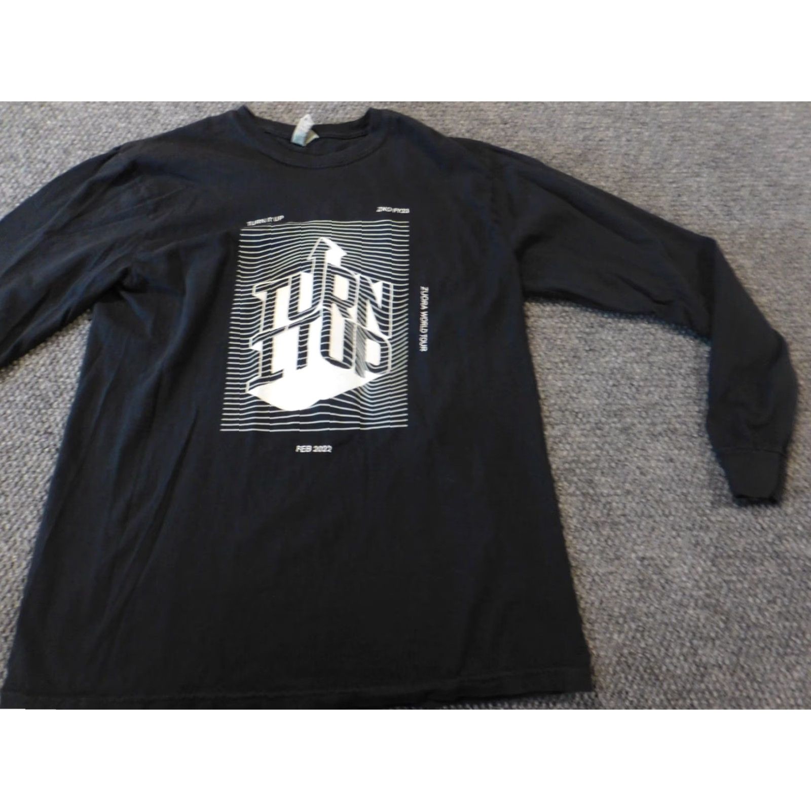 Comfort Colors Comfort Colors Mens Shirt M Black Long Sleeve Crew Neck Knit Logo T-Shirt Regular Cotton - 90s? (adjusted) Size US M / EU 48-50 / 2 - 2 Thumbnail