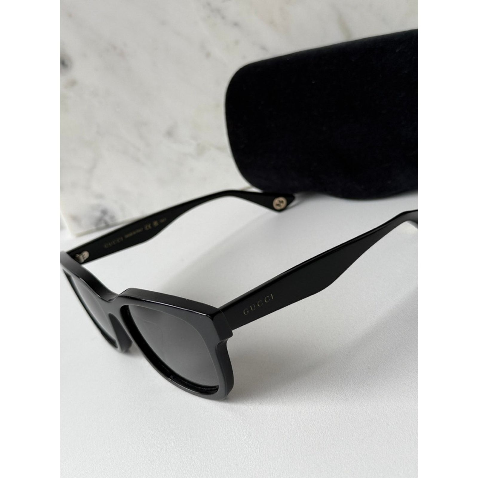 Gucci NEW Gucci GG1639SA Black Square Unisex Sunglasses Size ONE SIZE - 2 Thumbnail