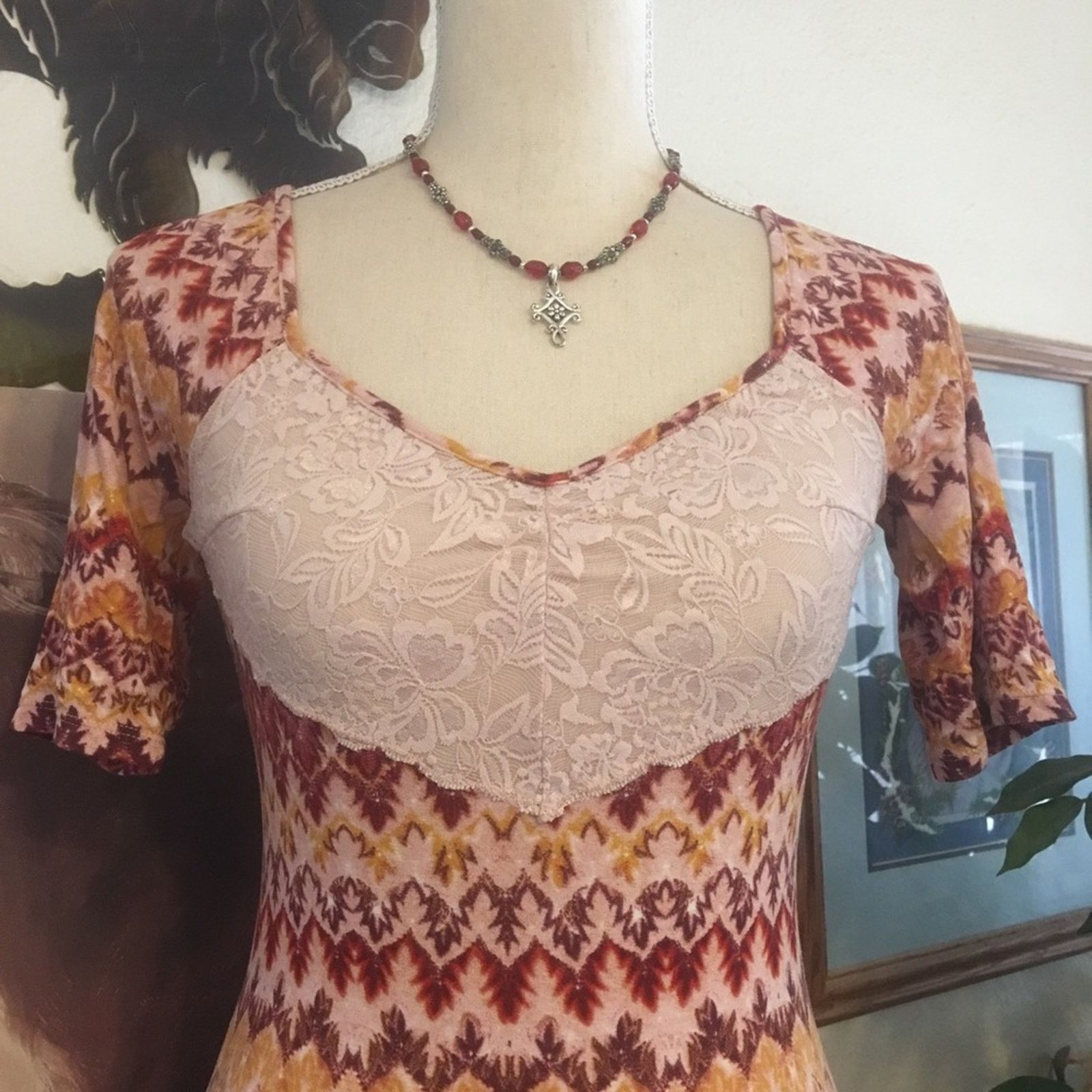 Free People Intimately Free People stretch lace bodycon dress Size XS / US 0-2 / IT 36-38 - 3 Thumbnail