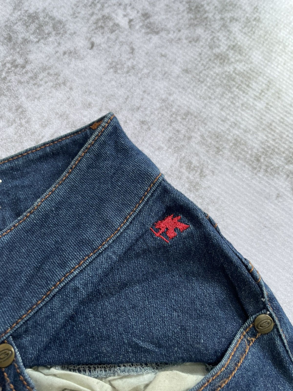 Hysteric Glamour × If Six Was Nine × Le Grande Bleu (L.G.B.) 2000s gotcha surf japan poem embroidery denim y2k style Size US 30 / EU 46 - 5 Thumbnail
