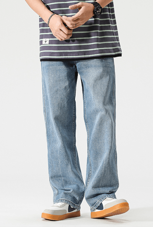 Japanese Brand × Jean Japanese trendy straight retro casual versatile jeans Size US 32 / EU 48 - 1 Thumbnail