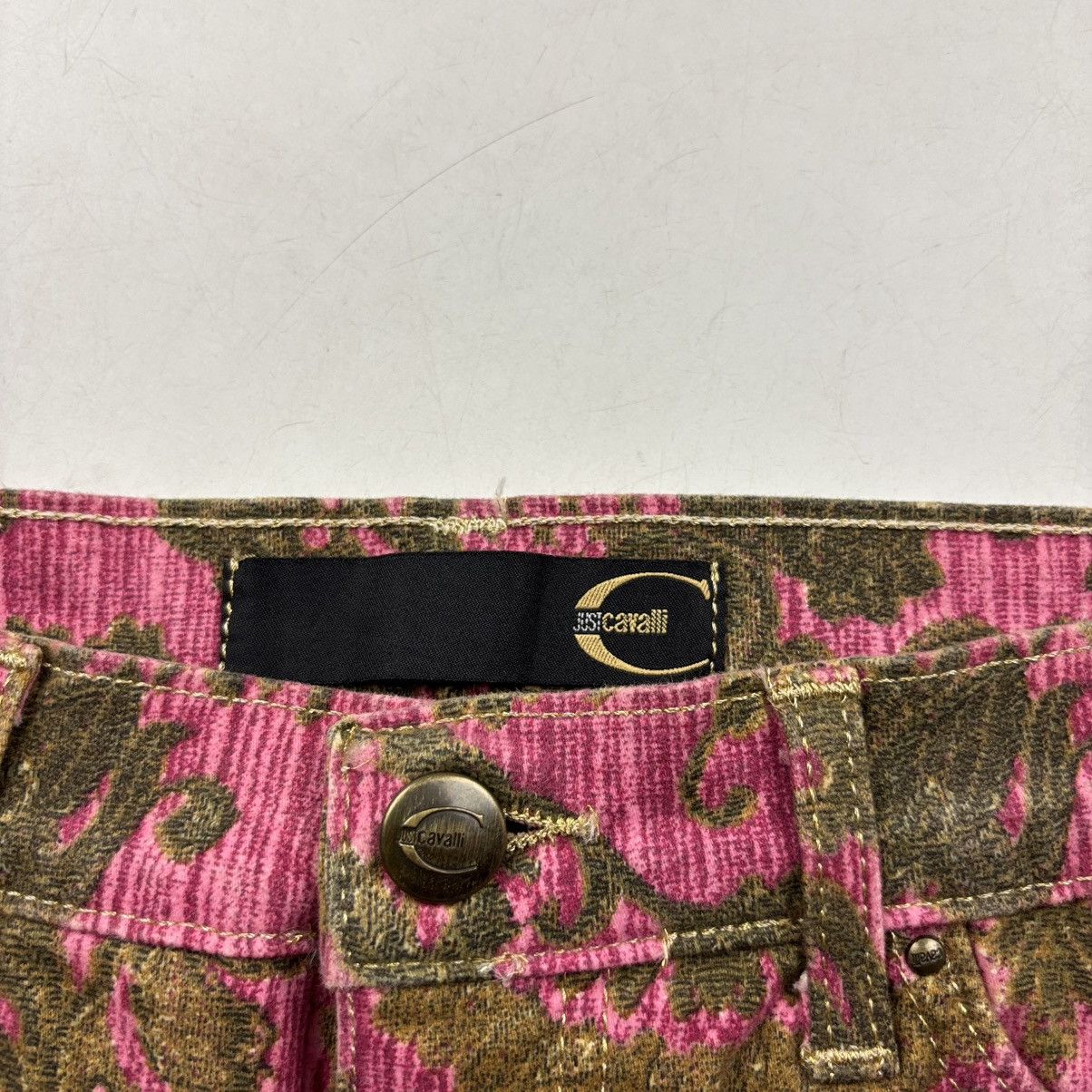 Just Cavalli Just Cavalli Corduroy Printed Mini Skirt Size 31" - 5 Thumbnail