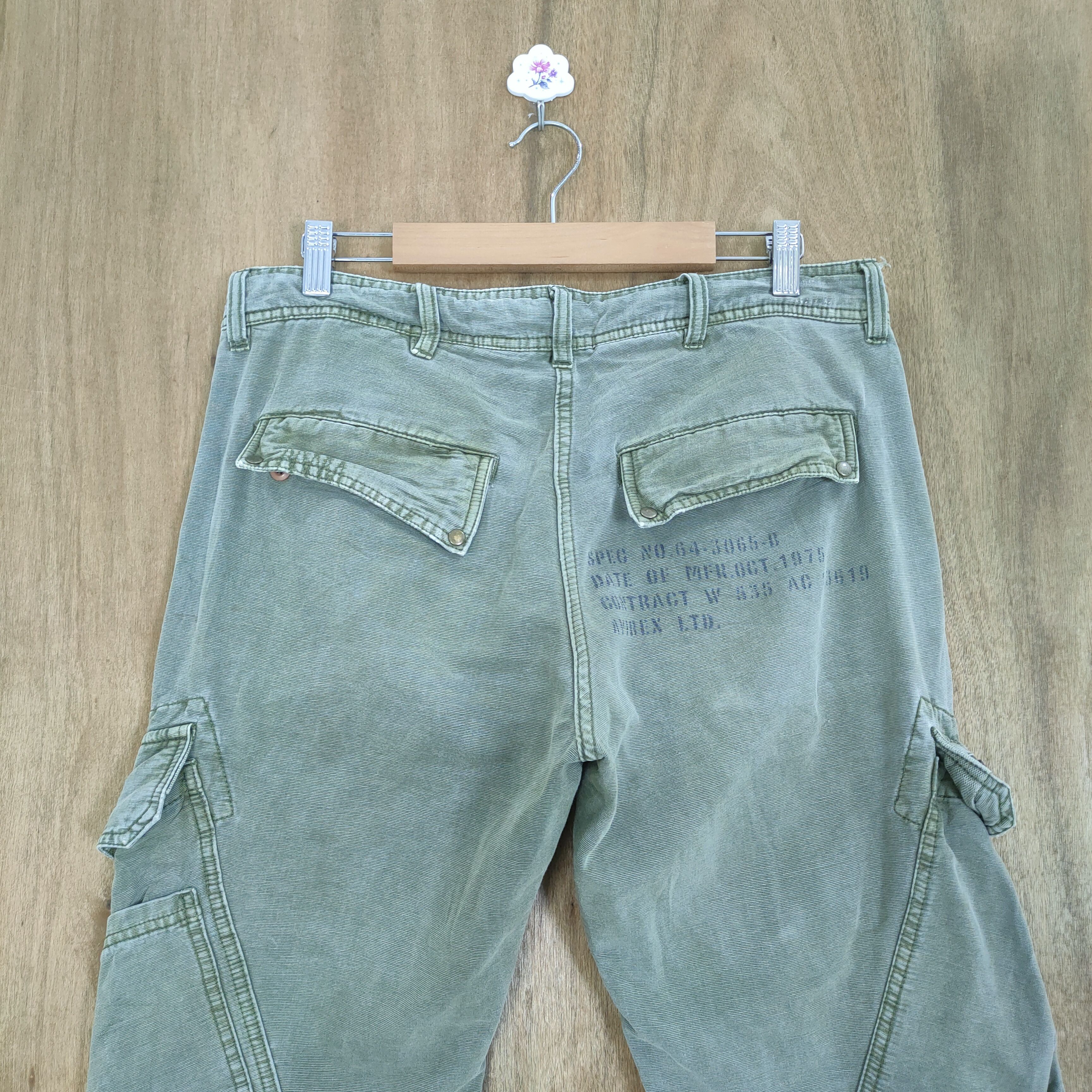 Avirex AVIREX GREEN MULTIPOCKET CARGO PANTS Size US 32 / EU 48 - 10 Thumbnail