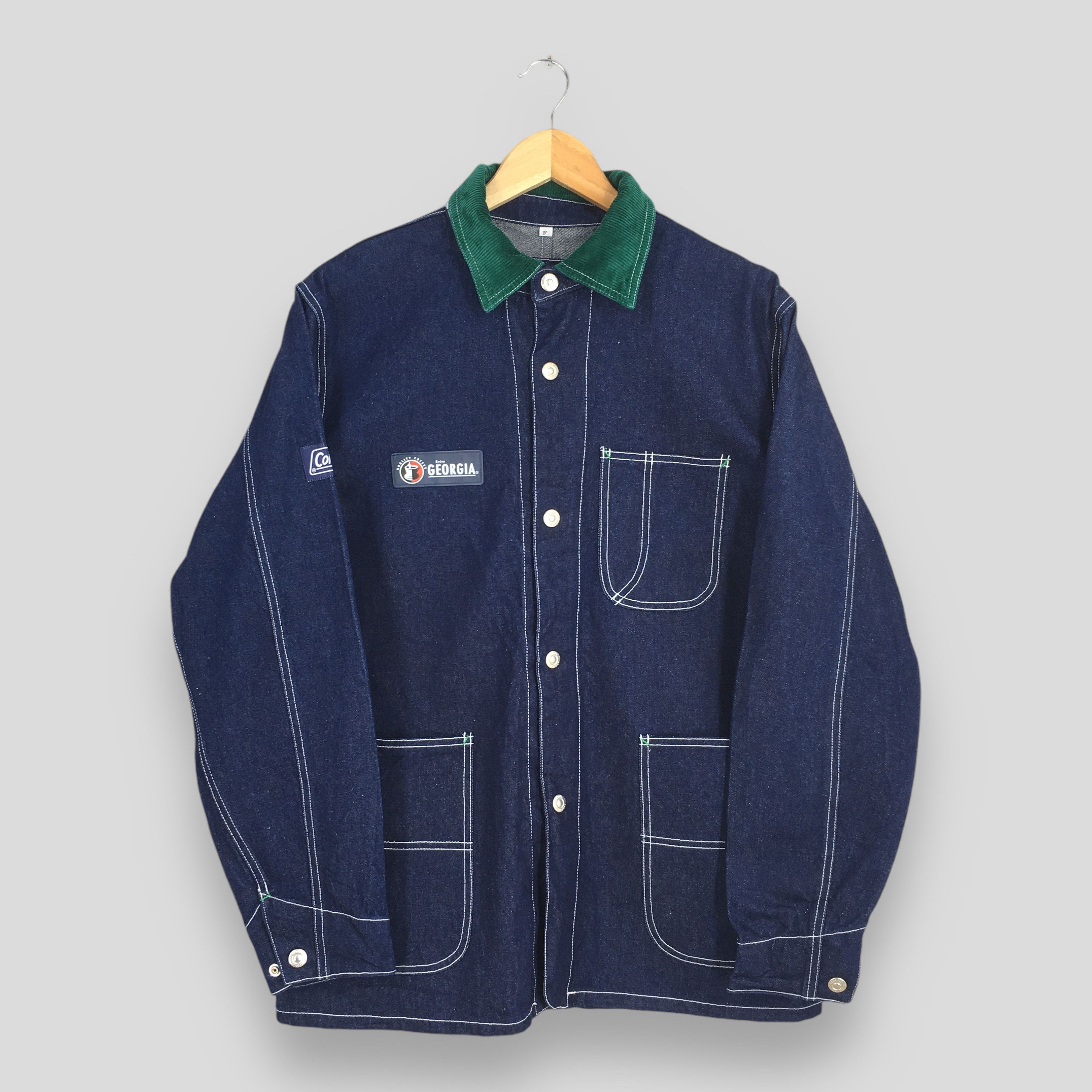 Coleman 1990s Coleman Georgia Chore Denim Workers Jeans Jacket Large Size US L / EU 52-54 / 3 - 1 Thumbnail