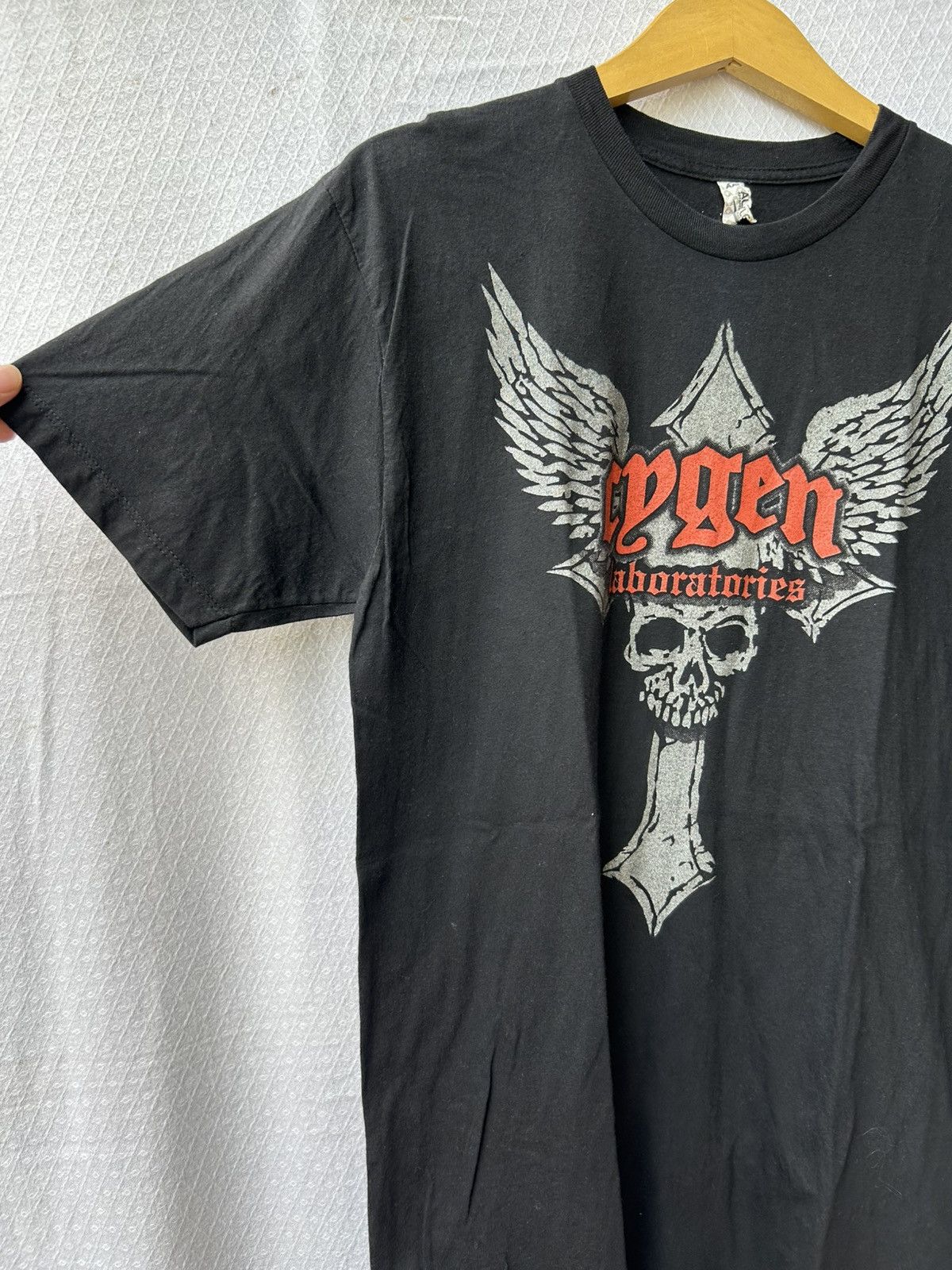 Japanese Brand × Vintage Japanese seditionaries laboratories cross skull t shirt Size US M / EU 48-50 / 2 - 3 Thumbnail